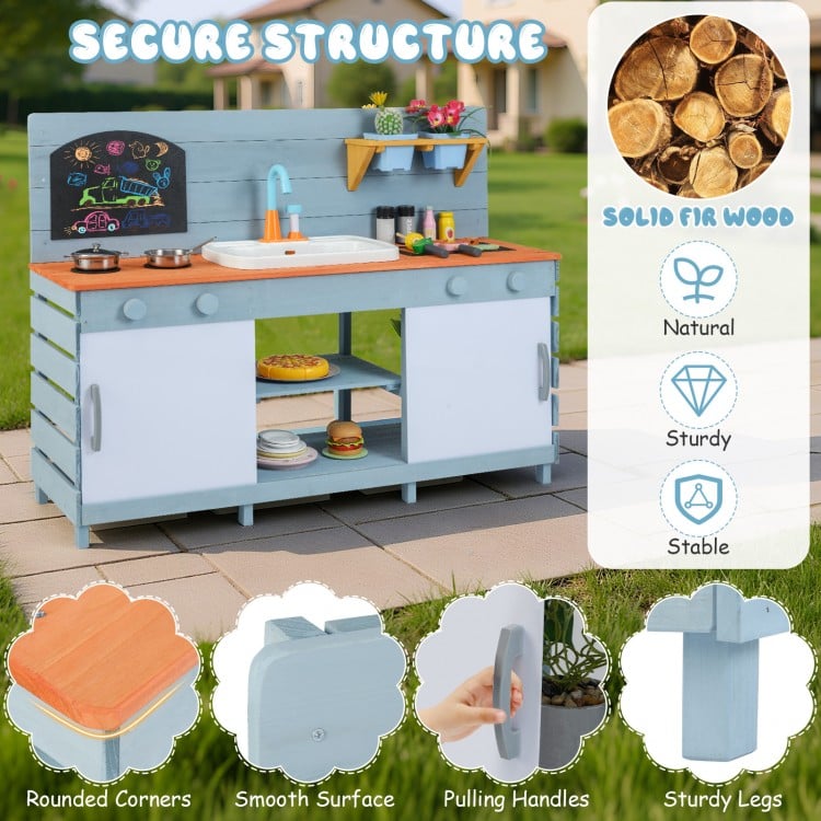 Kids Play Kitchen Set with Stoves for Boys Girls Aged 3-8