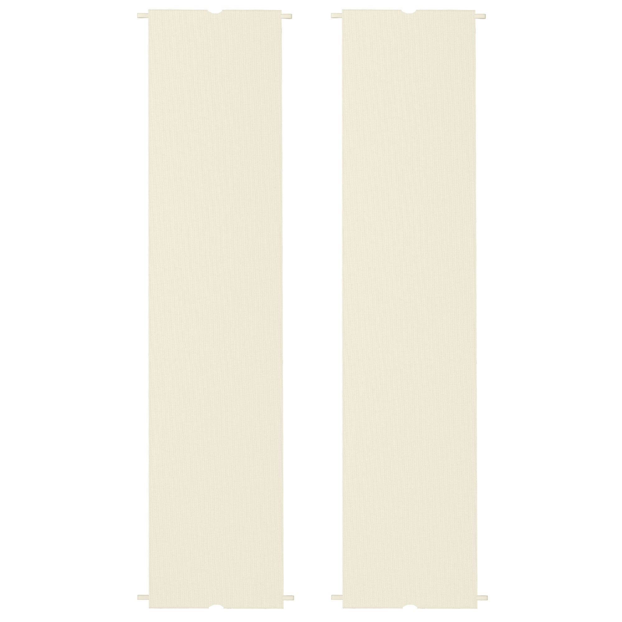 Outsunny 2 Pcs UV Protection Pergola Replacement Canopy, Pergola Shade Cover, Easy to Install, for 10' x 10' Pergola, Cream White