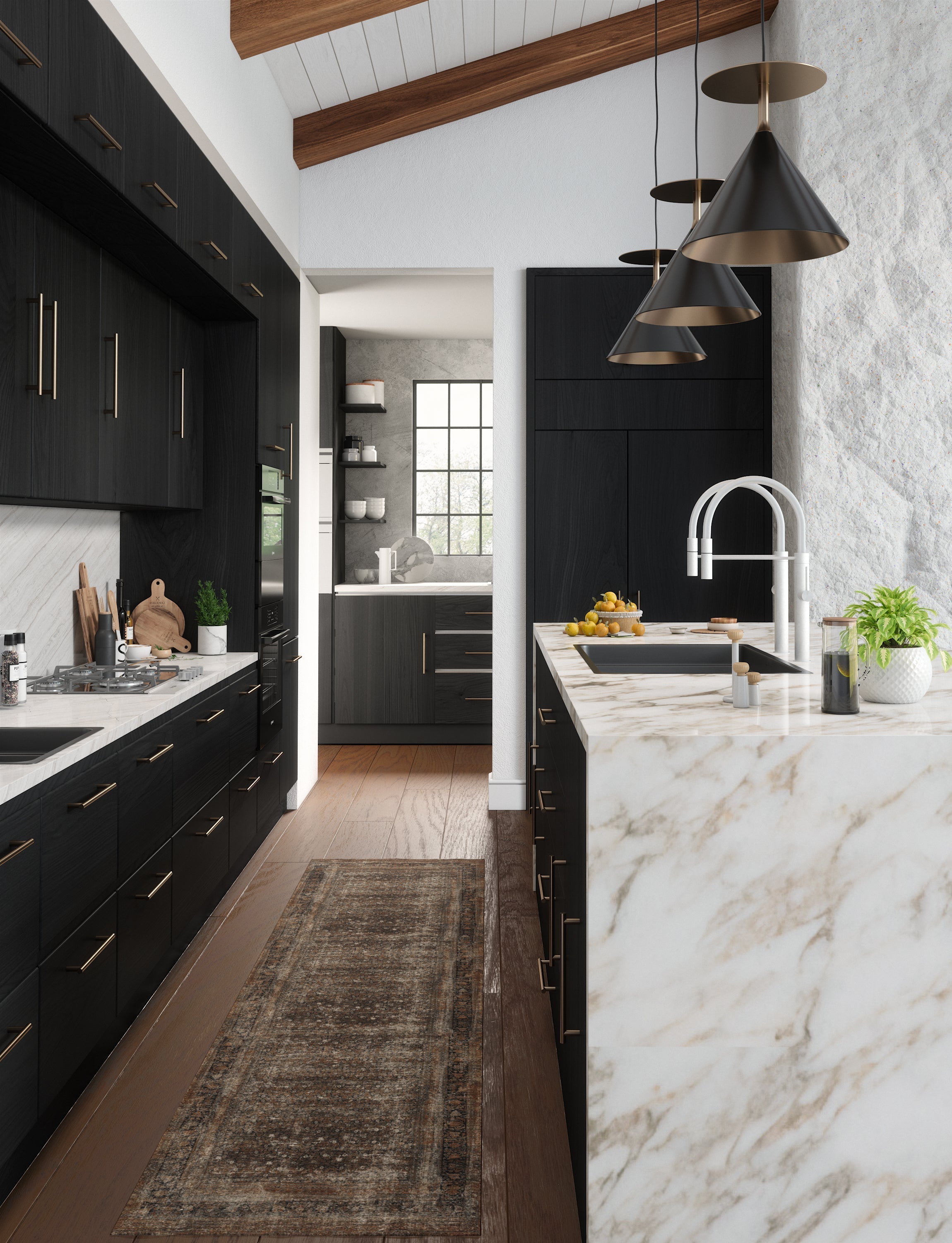 Regal Brown Orange Rug