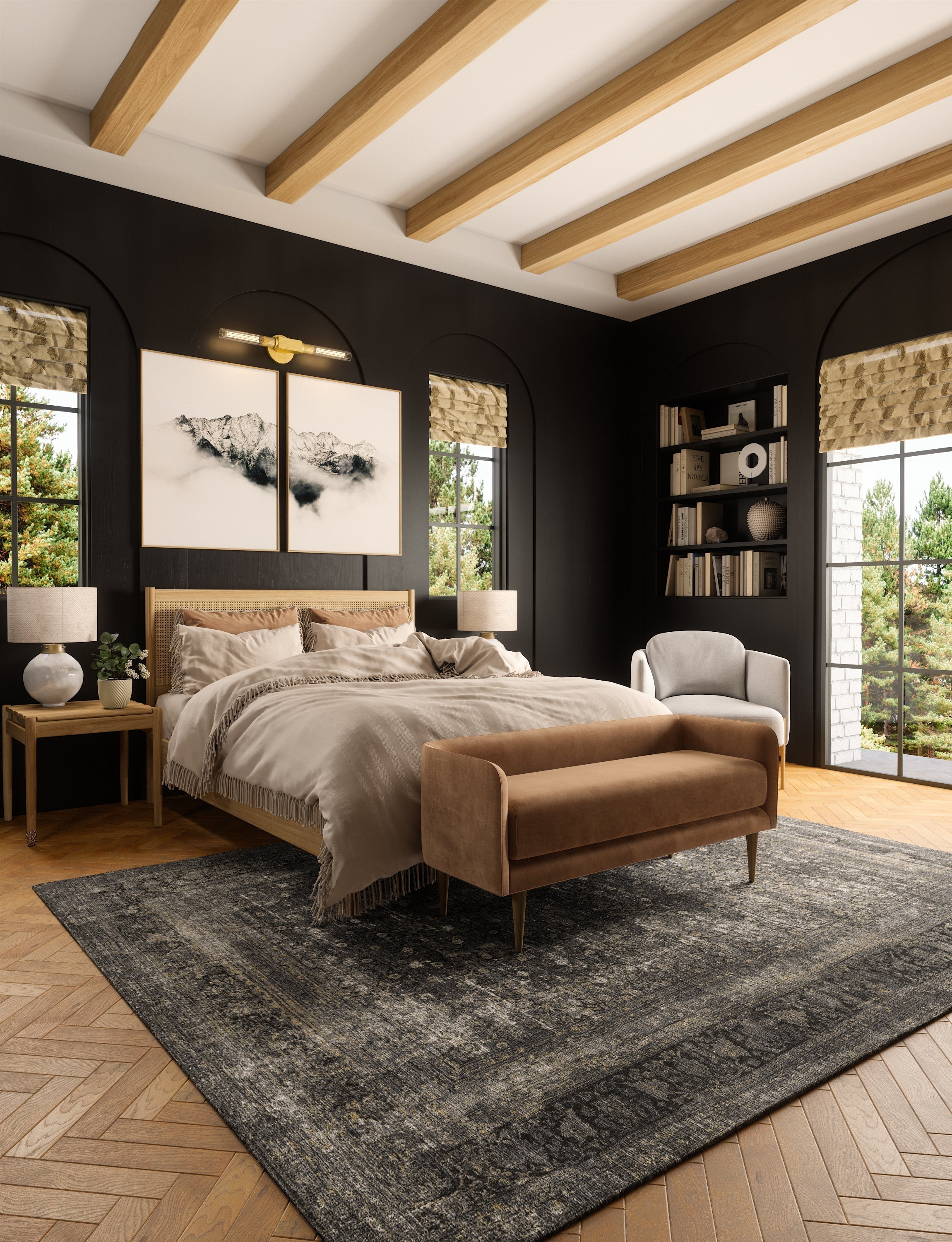 Regal Black Gold Sand Rug