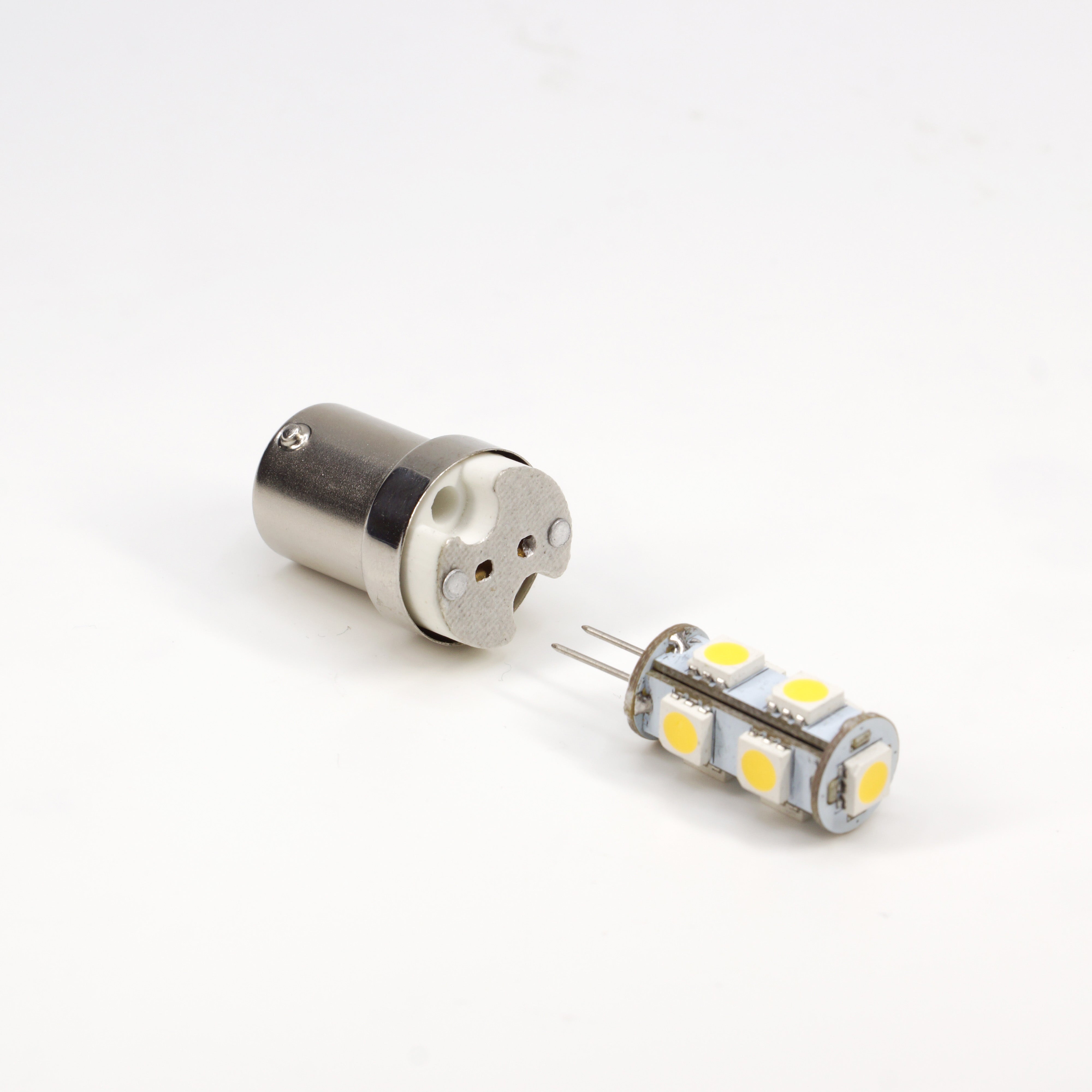 G4 to BA15S BA15D LED Auto Bulb Adapter