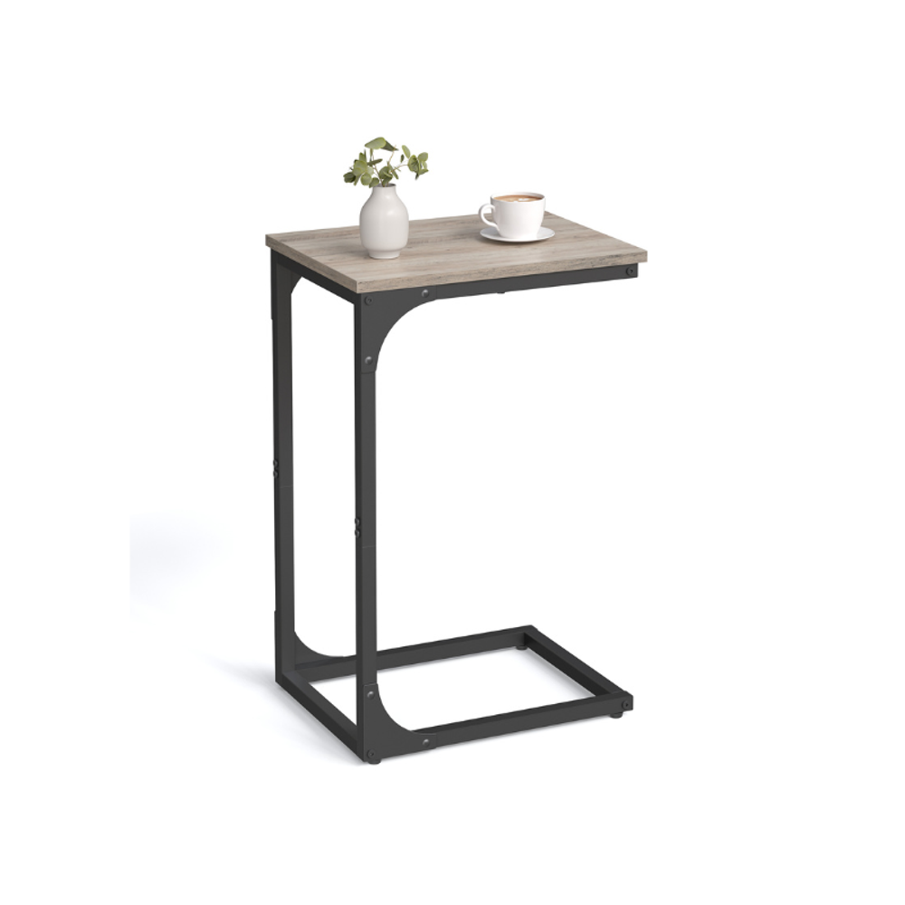 VASAGLE C-Shaped End Table
