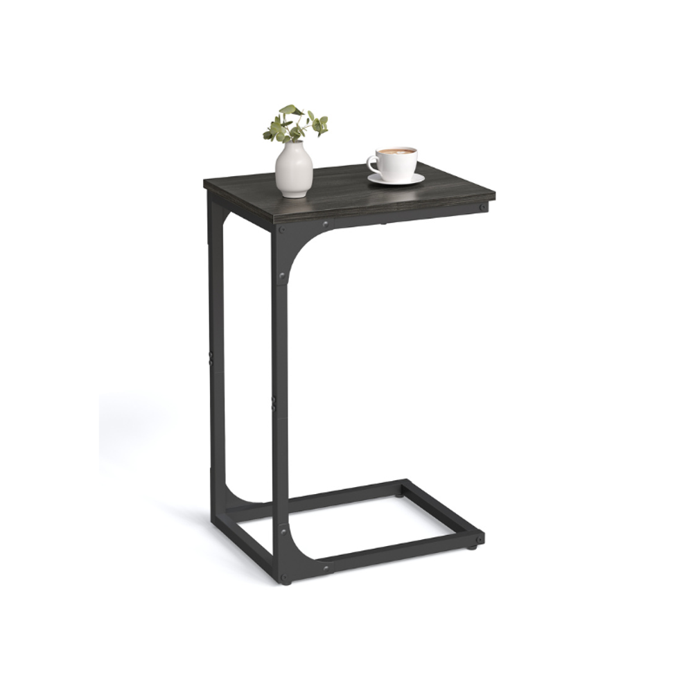 VASAGLE C-Shaped End Table