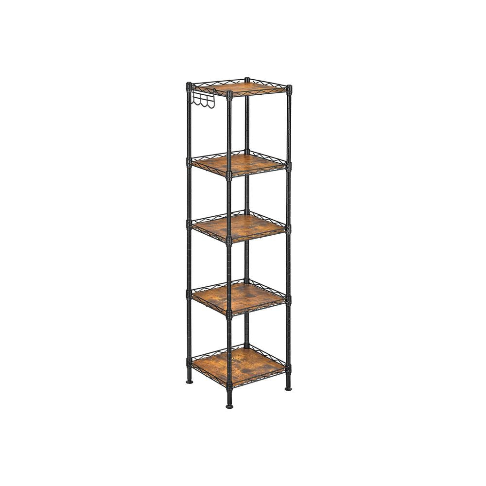 SONGMICS Wire Bathroom Shelf with Hook