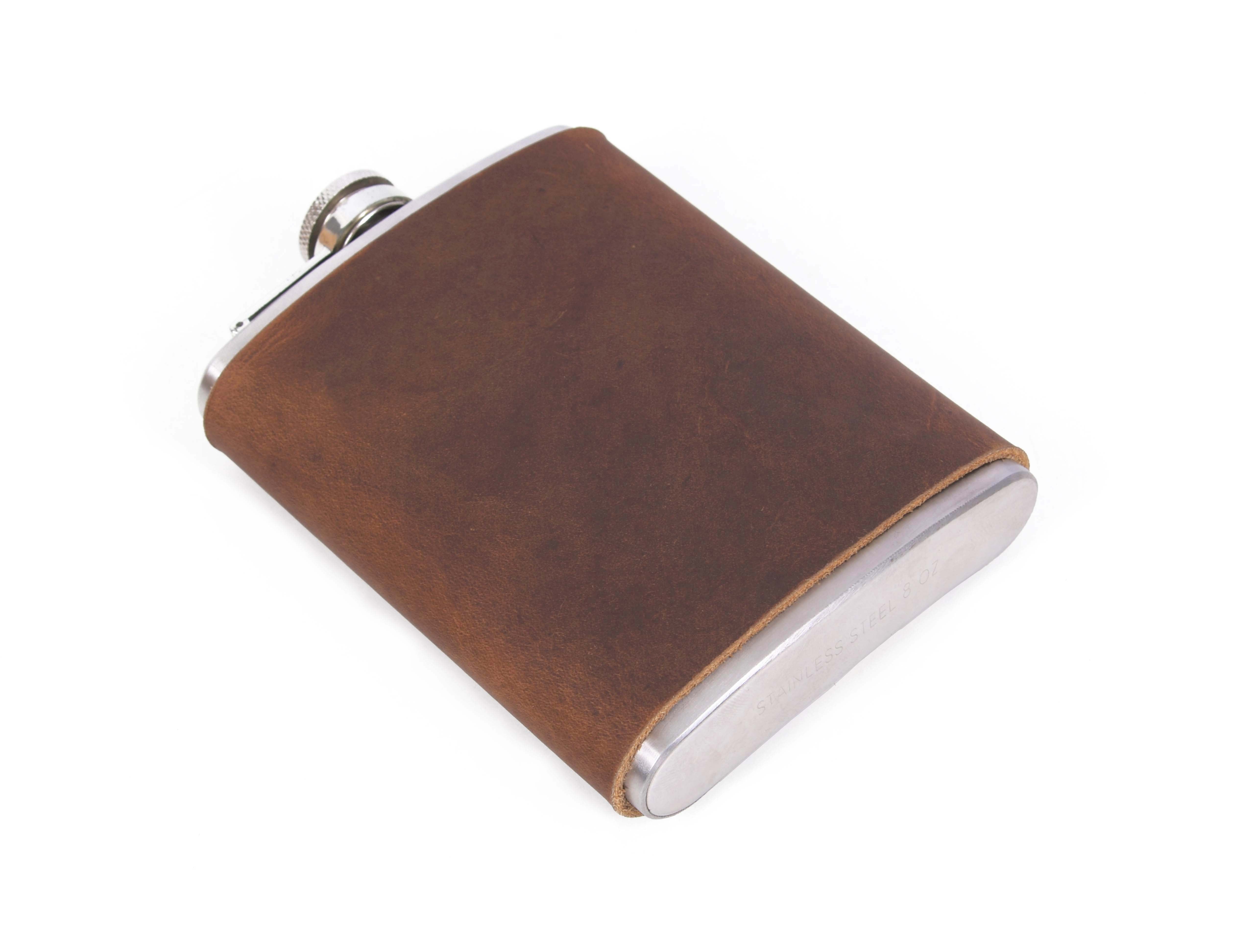 Leather Wine Flask Cover