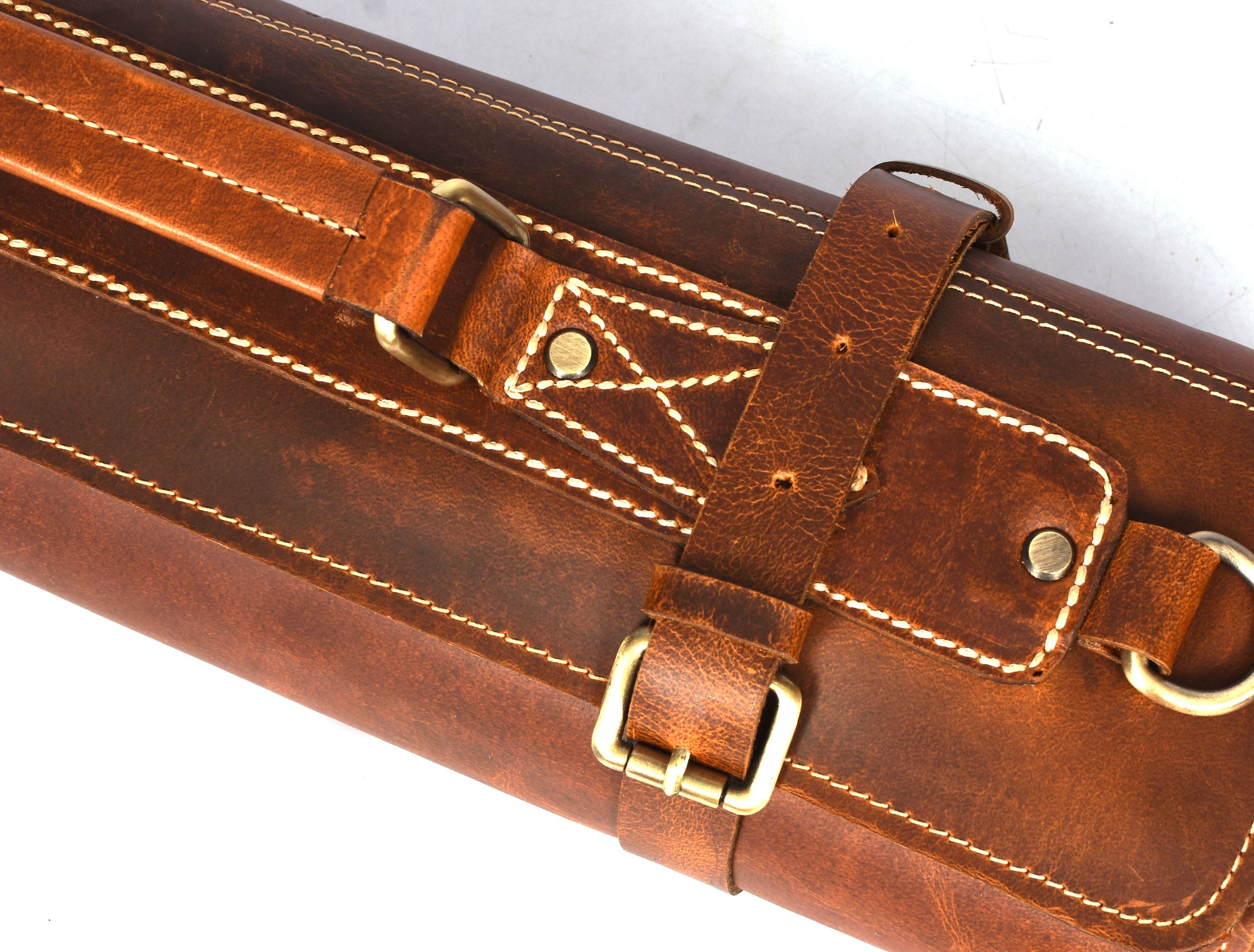 Aurora Leather Knife Roll 10 Slot