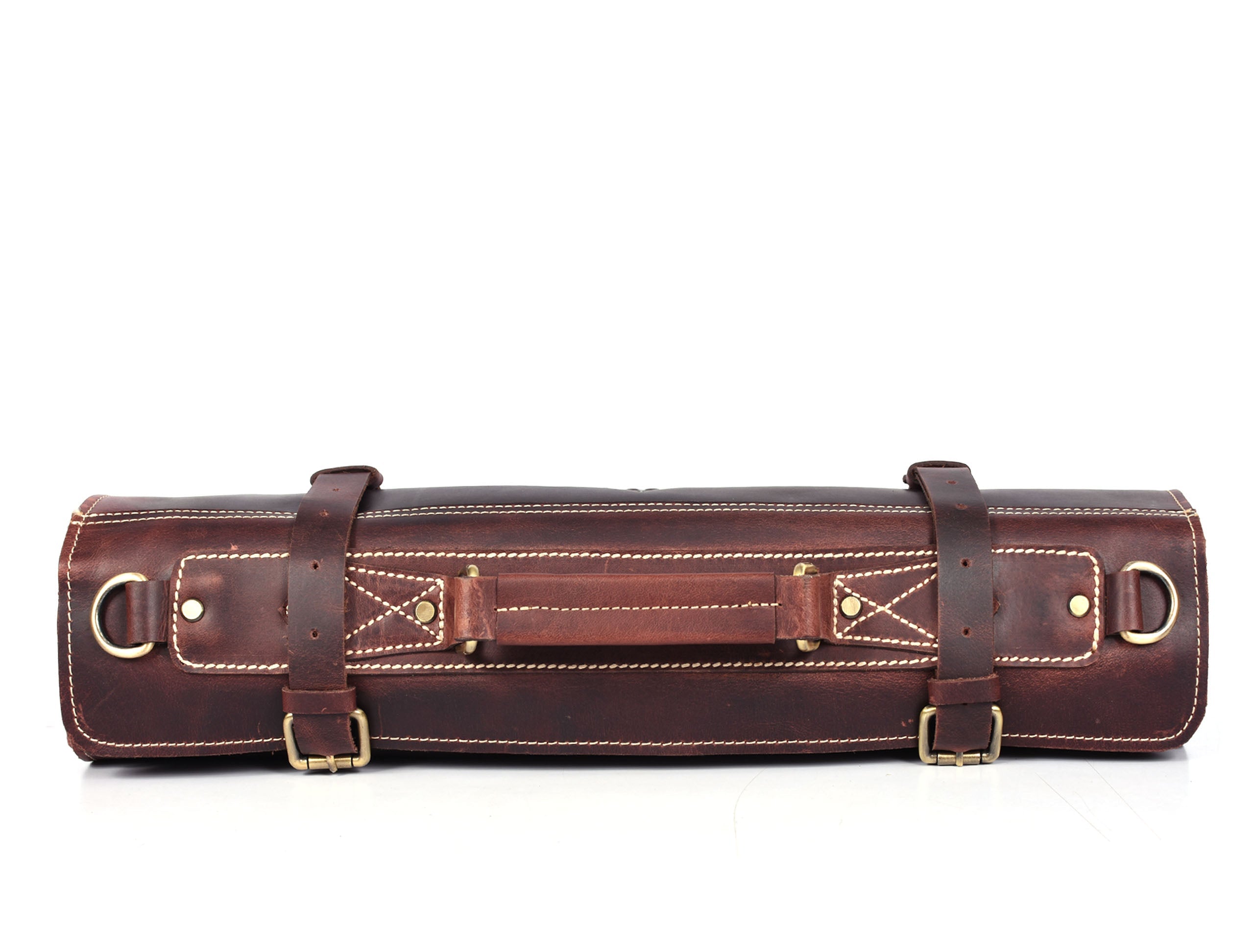 Bend Leather Chef Knife Roll 10 Slot