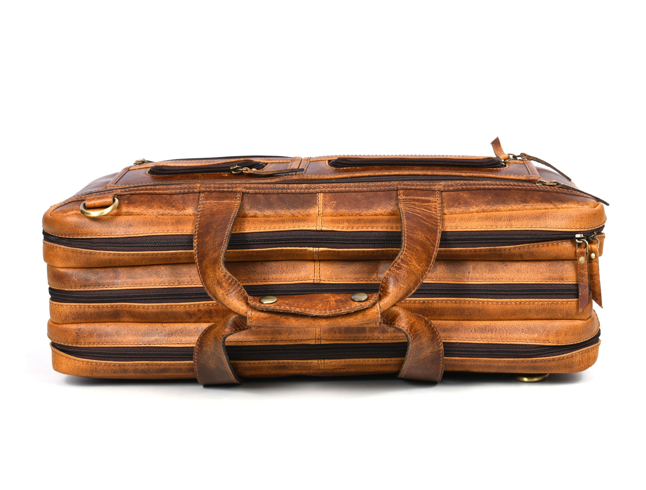 Salerno Leather Chef Knife Case Stress Brown (KR-61)