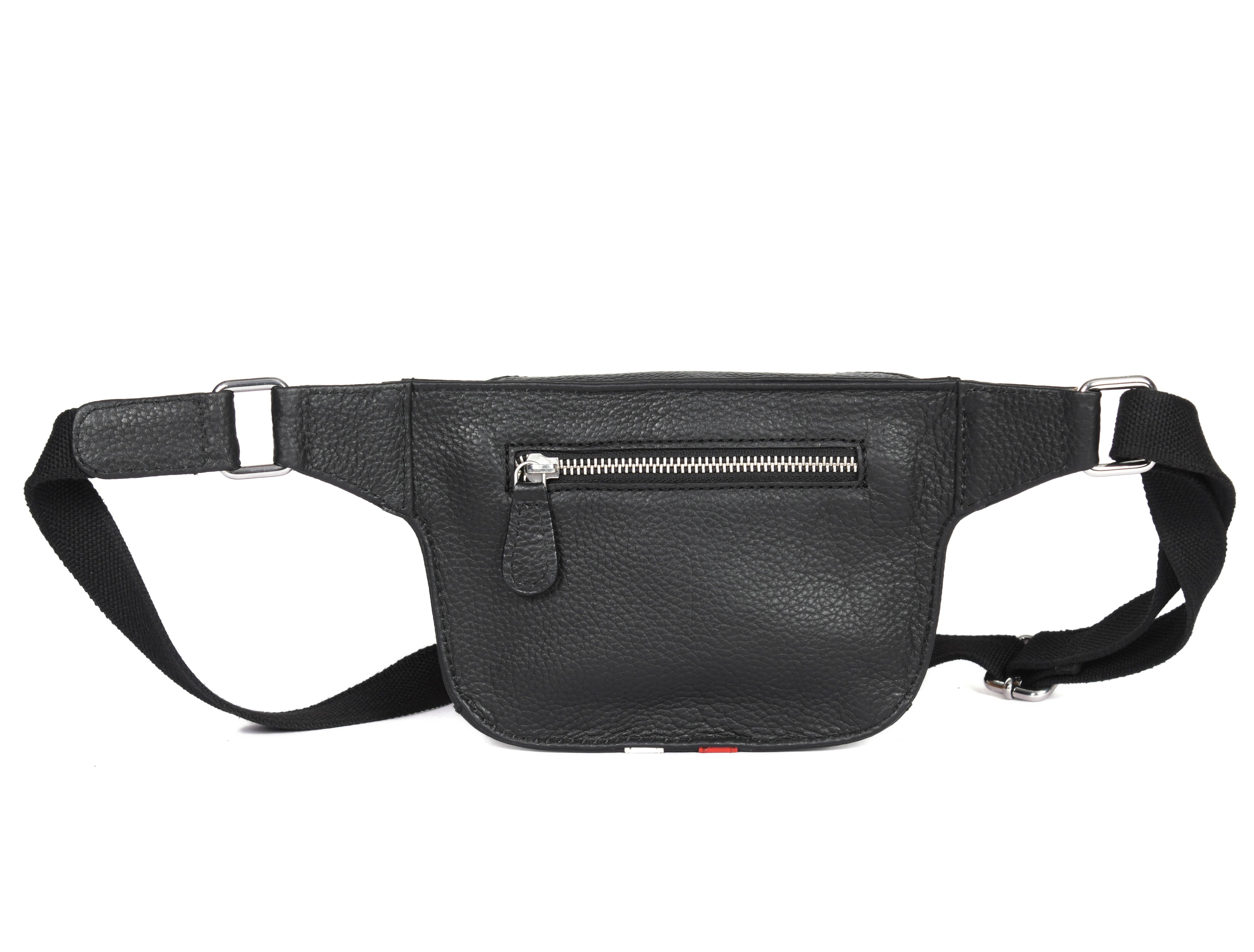 Striped Leather Fanny Bag ( MB-234 )