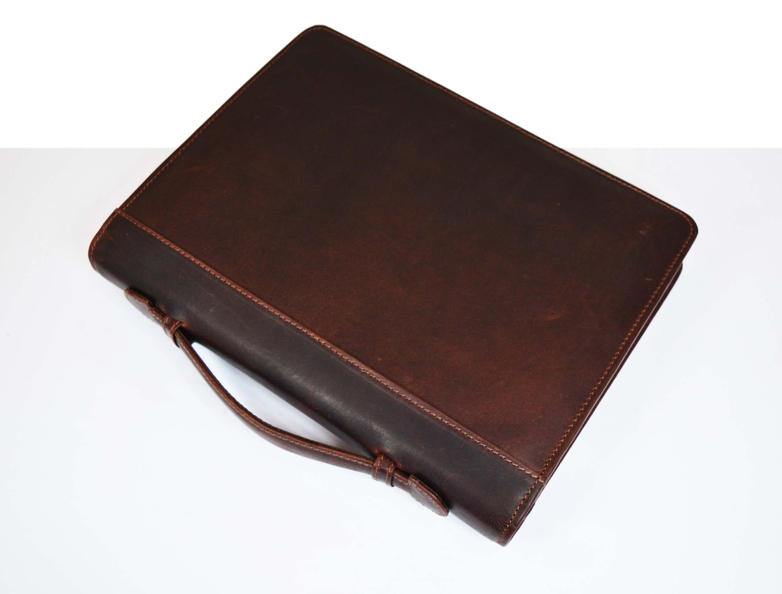 Leather Travel Organizer for iPad & Essentials