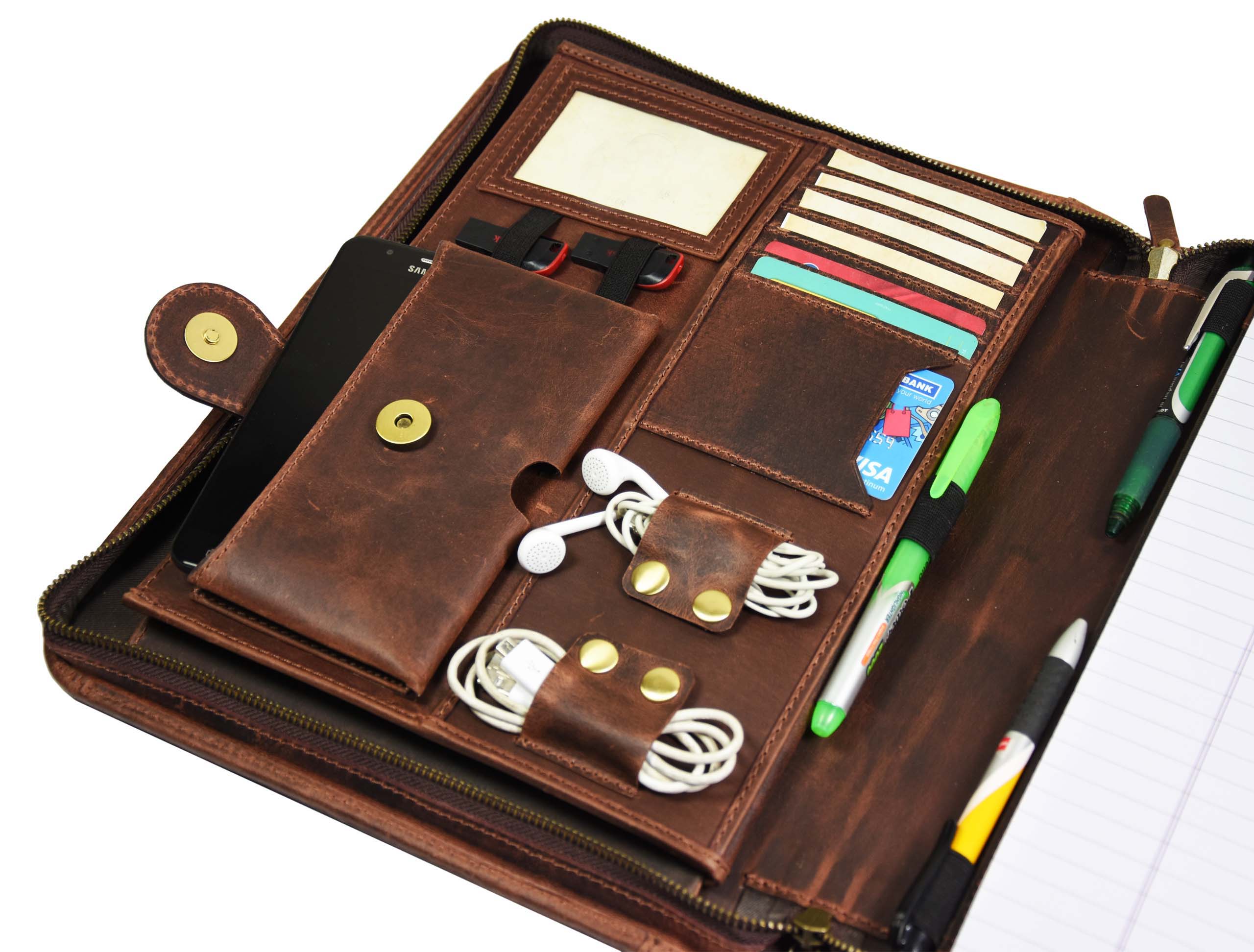 Caraquet Leather Travel Organizer