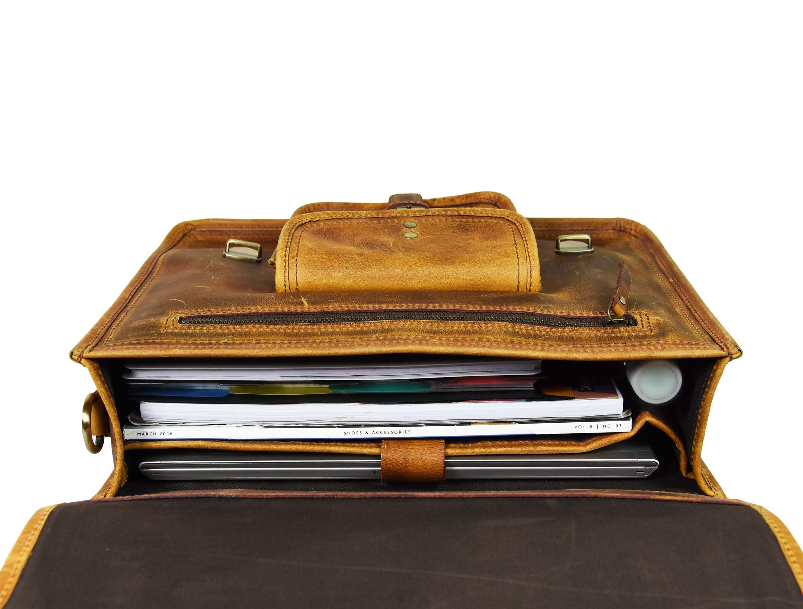 Fresno Leather Portfolio Bag
