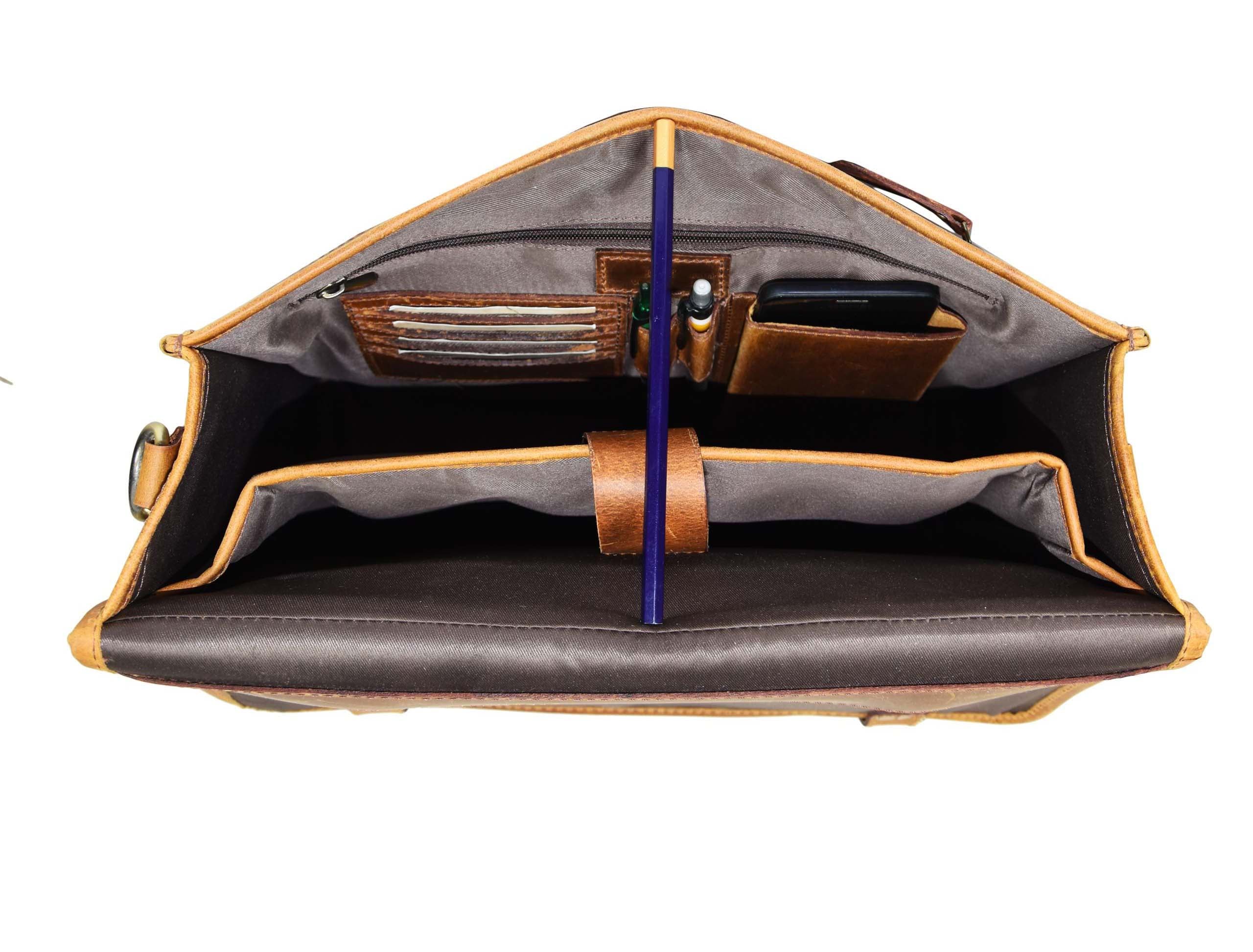 Fresno Leather Portfolio Bag