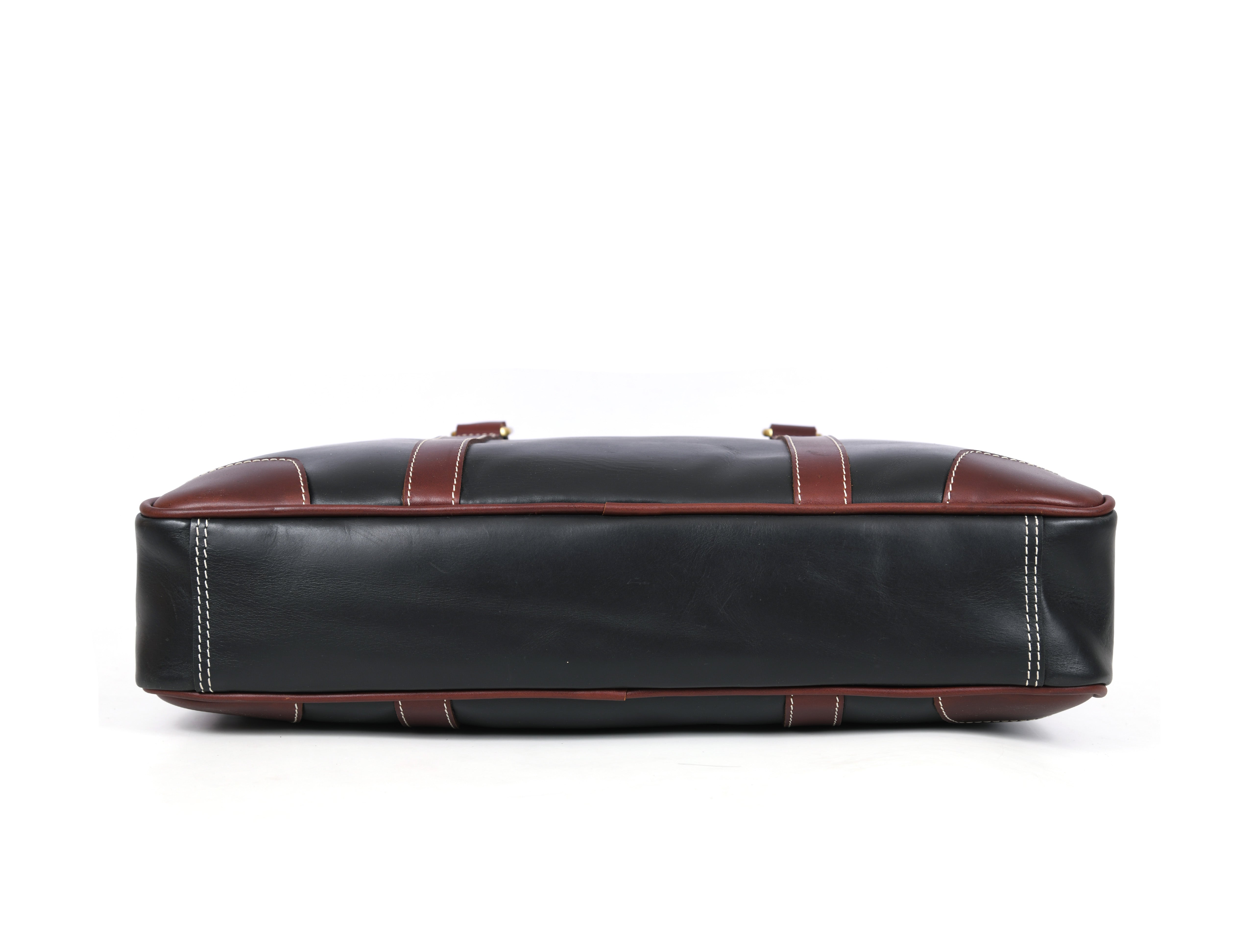 Reeds Leather Office Bag - Raven Black