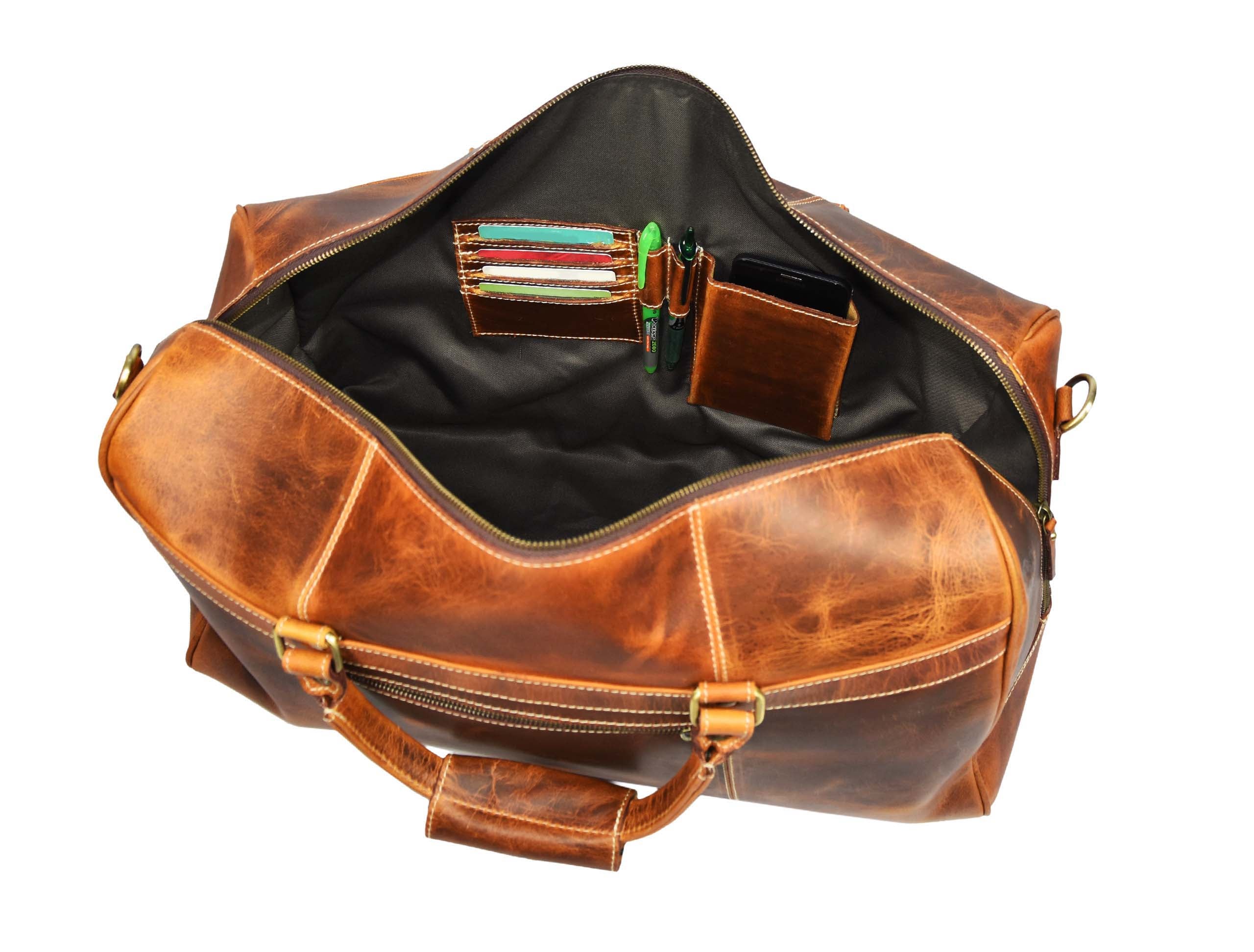 Dawson Leather Travel Bag – Crafted for Timeless Journeys