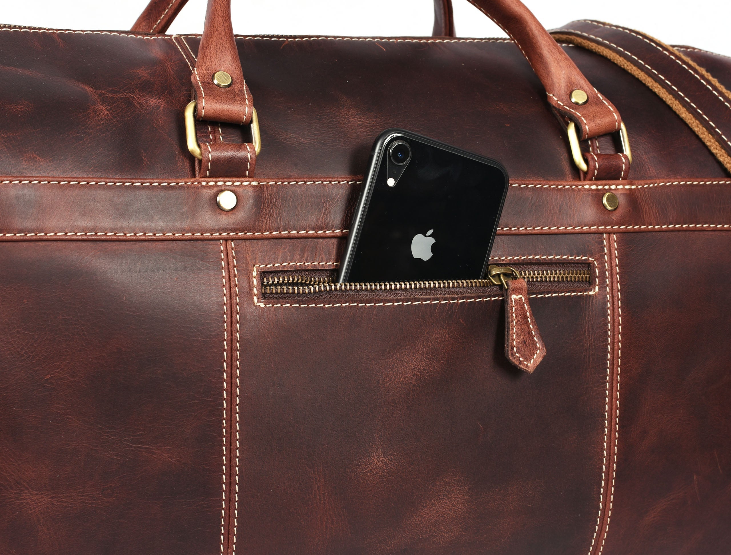 Dorval Leather Travel Bag – Rugged Elegance for Modern Explorers