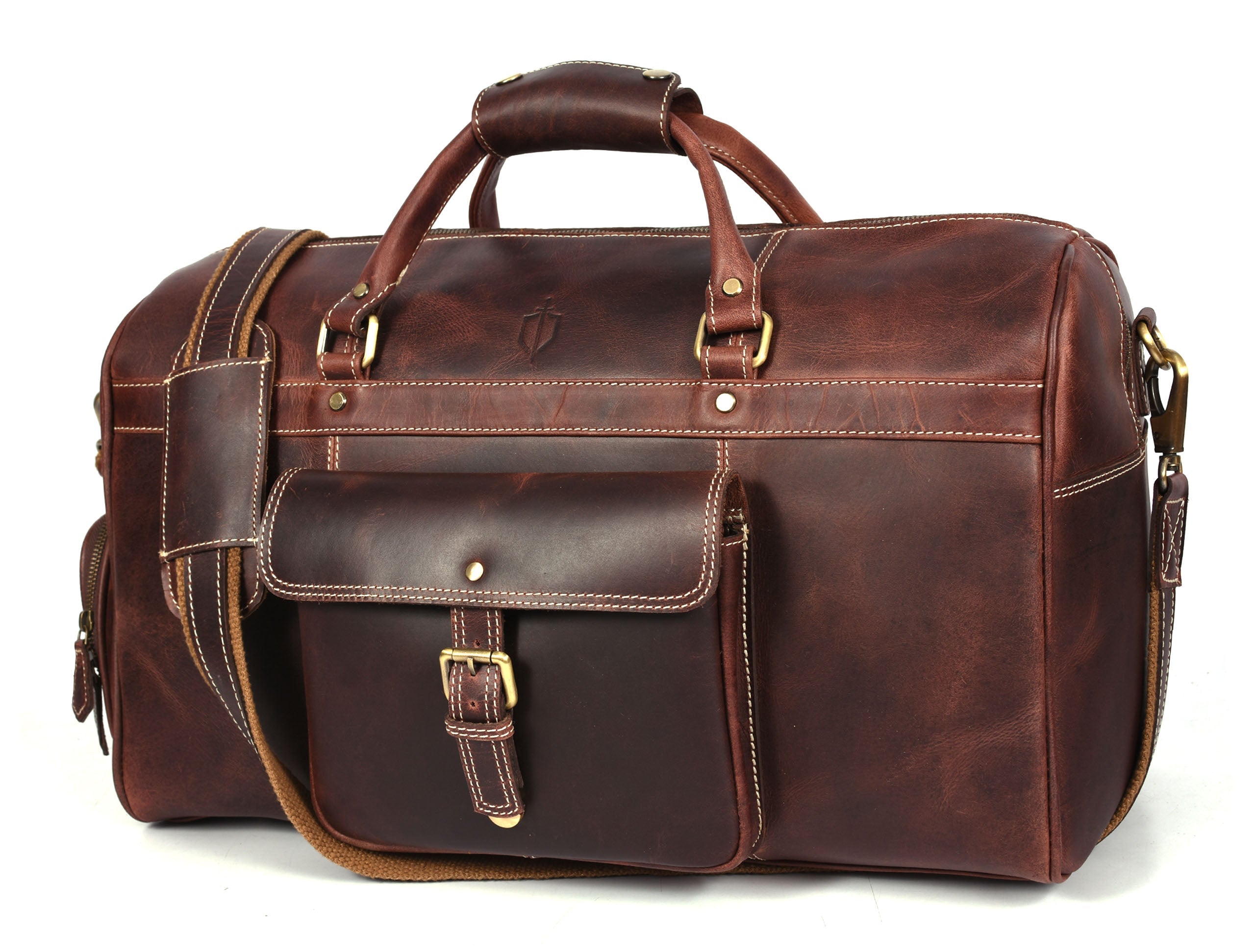 Dorval Leather Travel Bag – Rugged Elegance for Modern Explorers