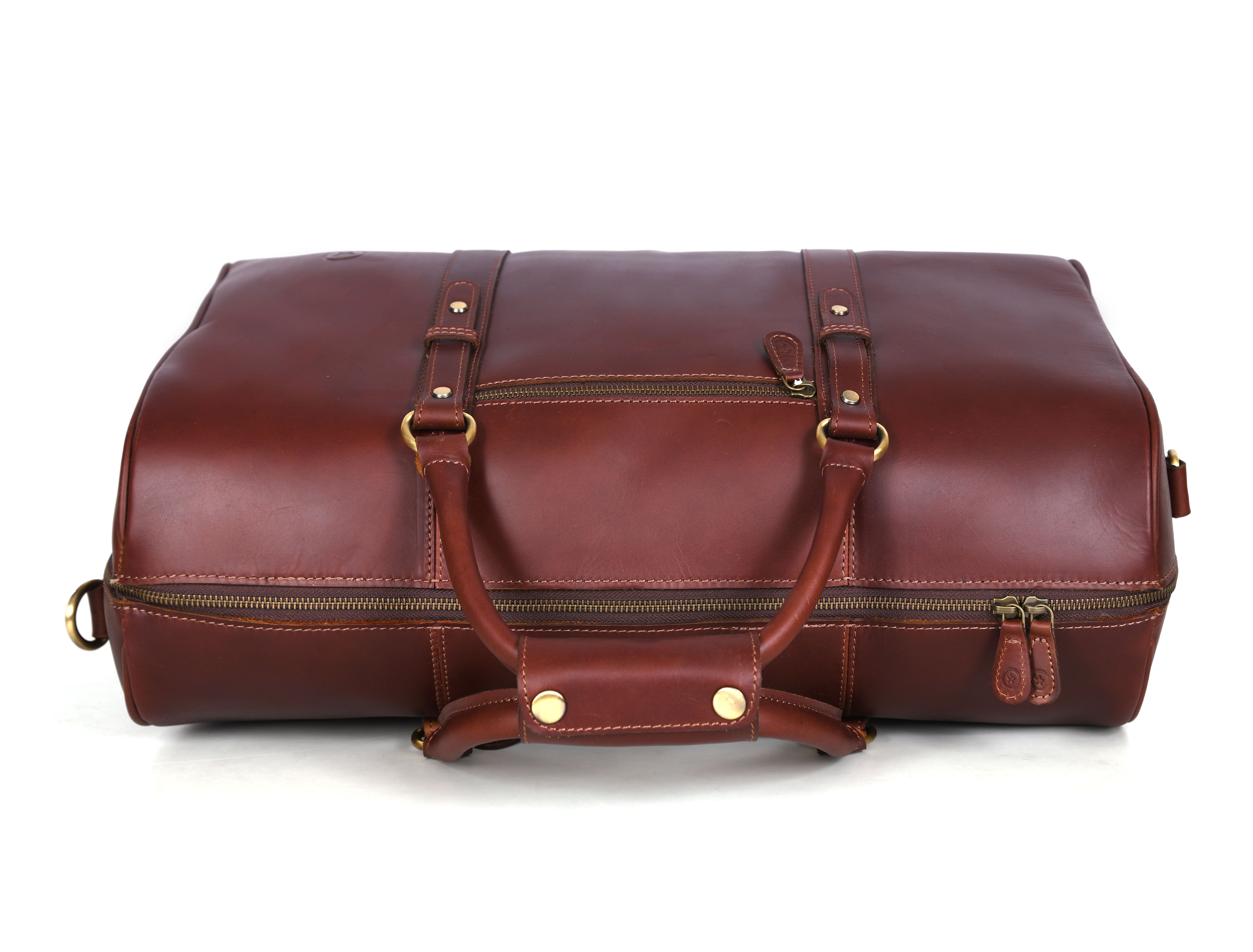 Leather Travel Duffle Bag – Durable & Spacious