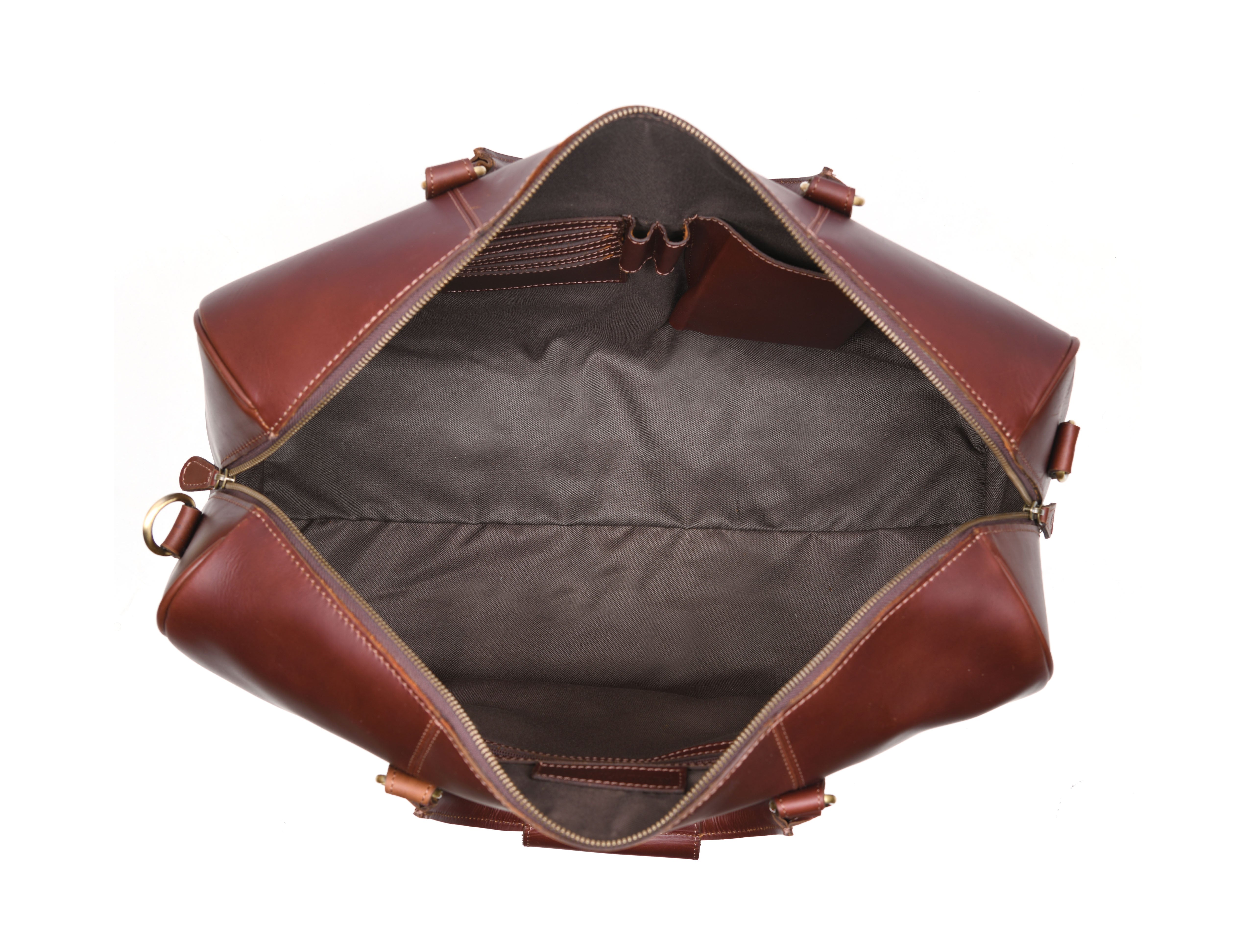 Leather Travel Duffle Bag – Durable & Spacious