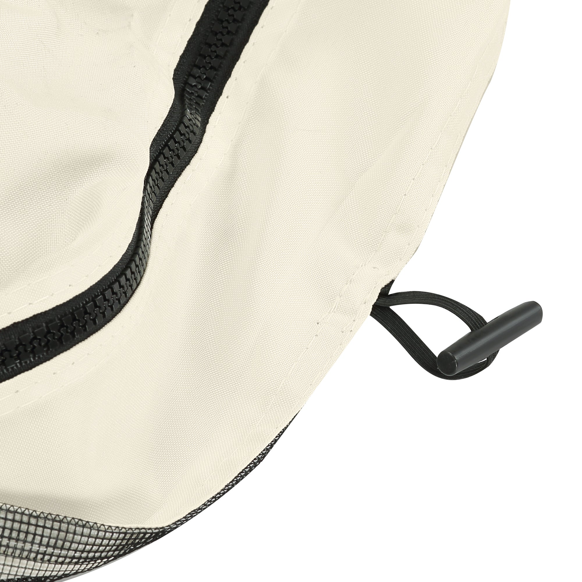 Outsunny Gazebo Mosquito Netting 12x12 Black Replacement Screen Walls with Zippers for Canopy