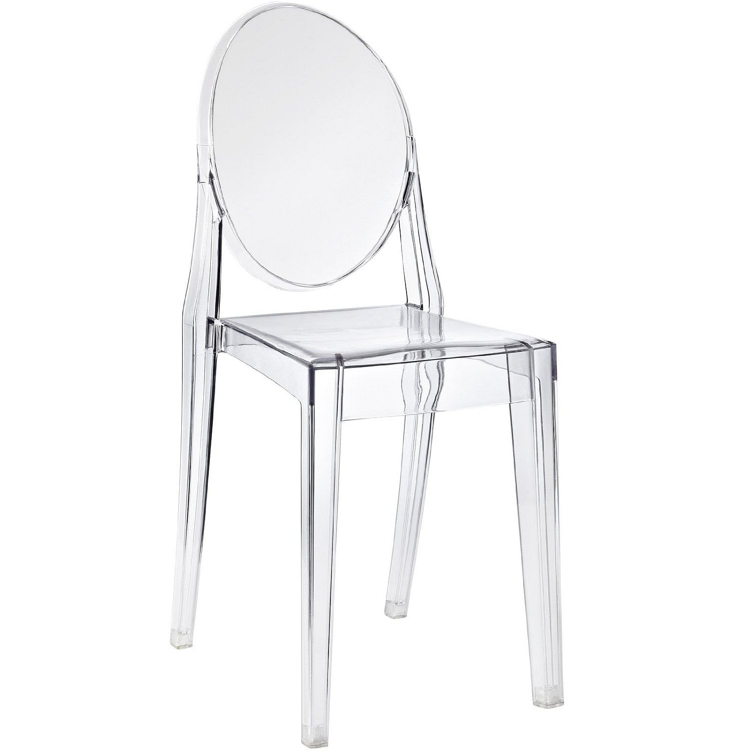 Stackable Clear Acrylic Dining Chair for Indoor or Outdoor Use - Free Shipping