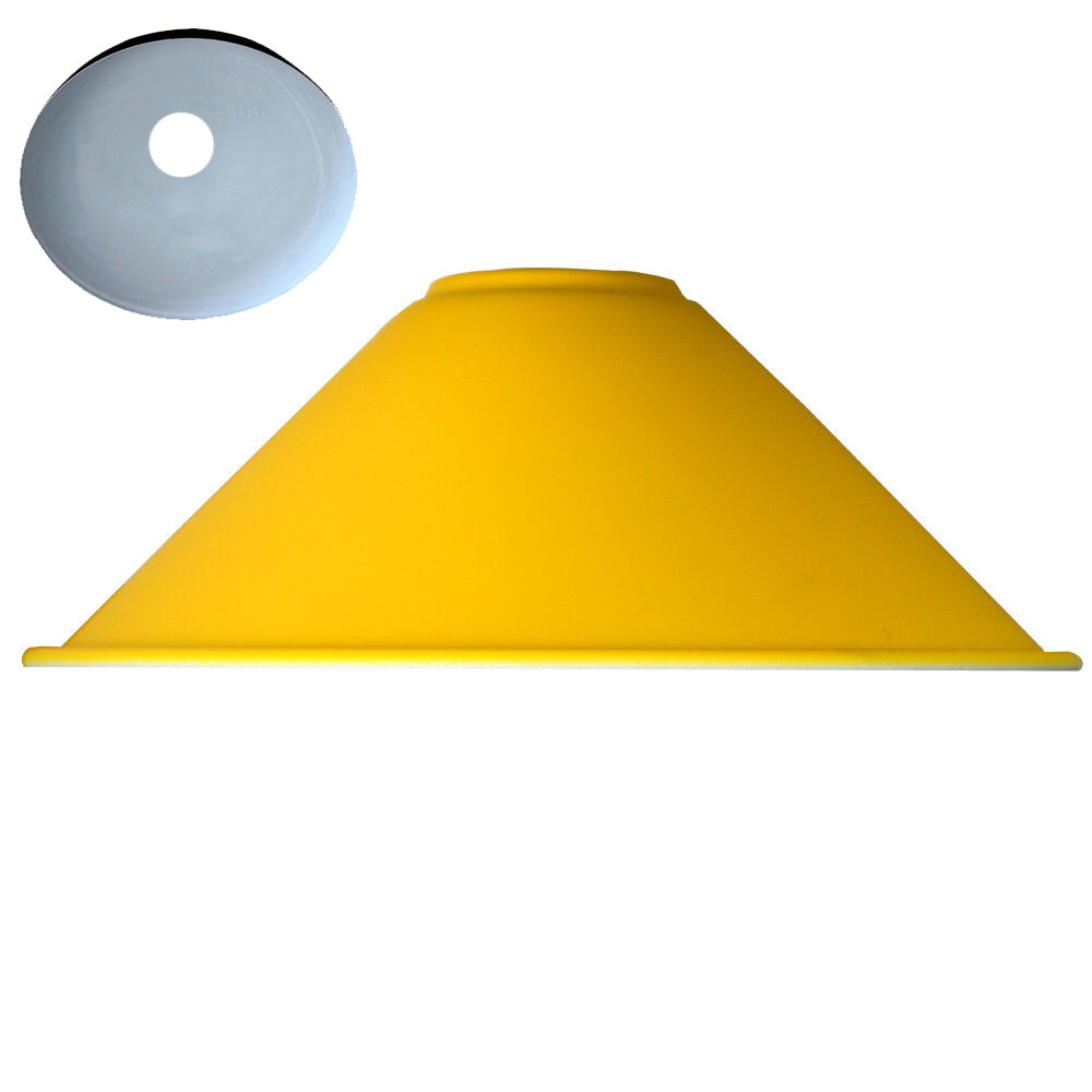 Vintage Retro Easy Fit Lamp Shades Yellow ~ 1962