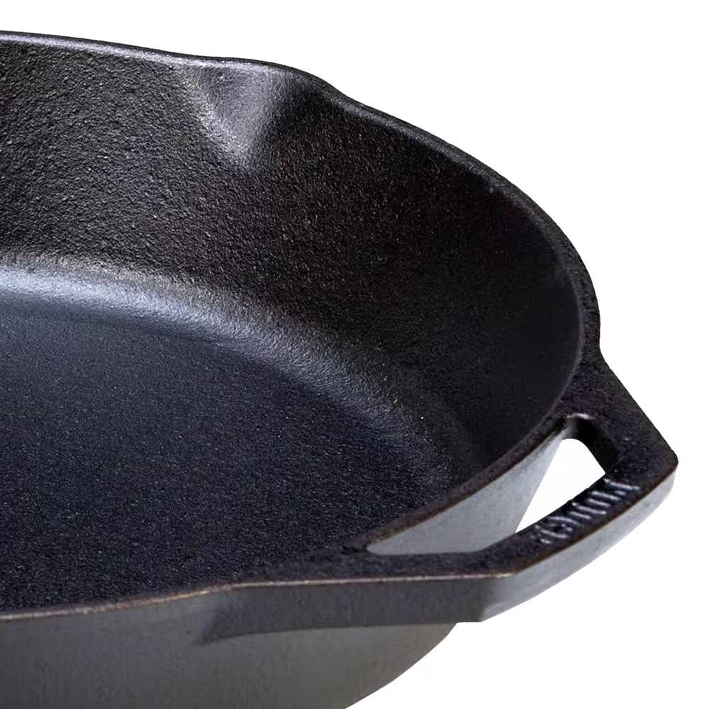 12-inch Cast Iron Skillet Frying Pan with Pour Spout - Made in the USA - Free Shipping