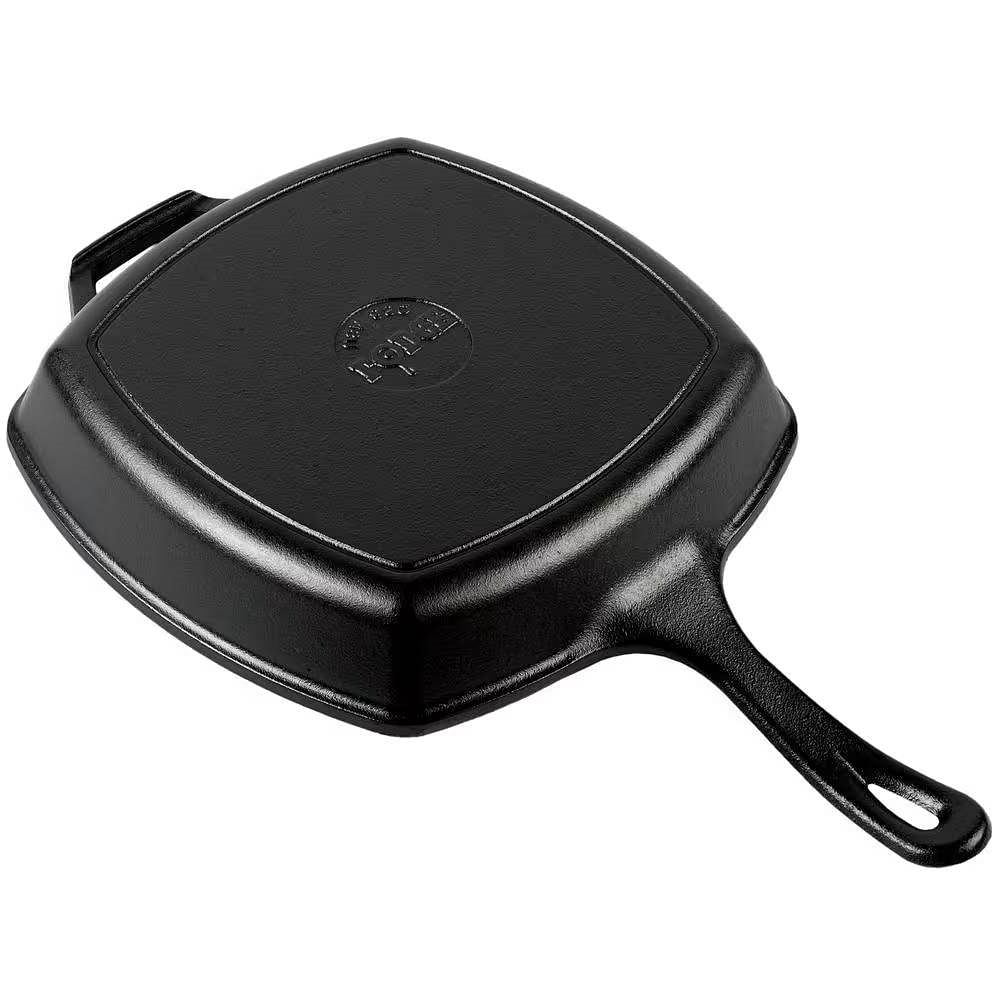 10.5-inch Square Cast Iron Skillet Frying Pan - Made in USA - Free Shipping
