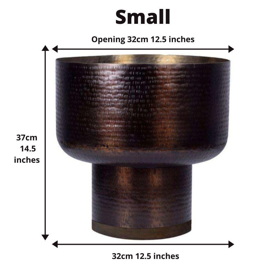 Lupe - Copper Mid-Century Mushroom Planter (Multiple Sizes)