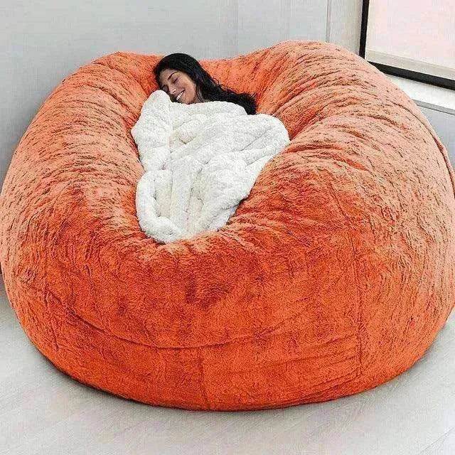 Lazy Sofa Bean Bag Chair Foam Cover