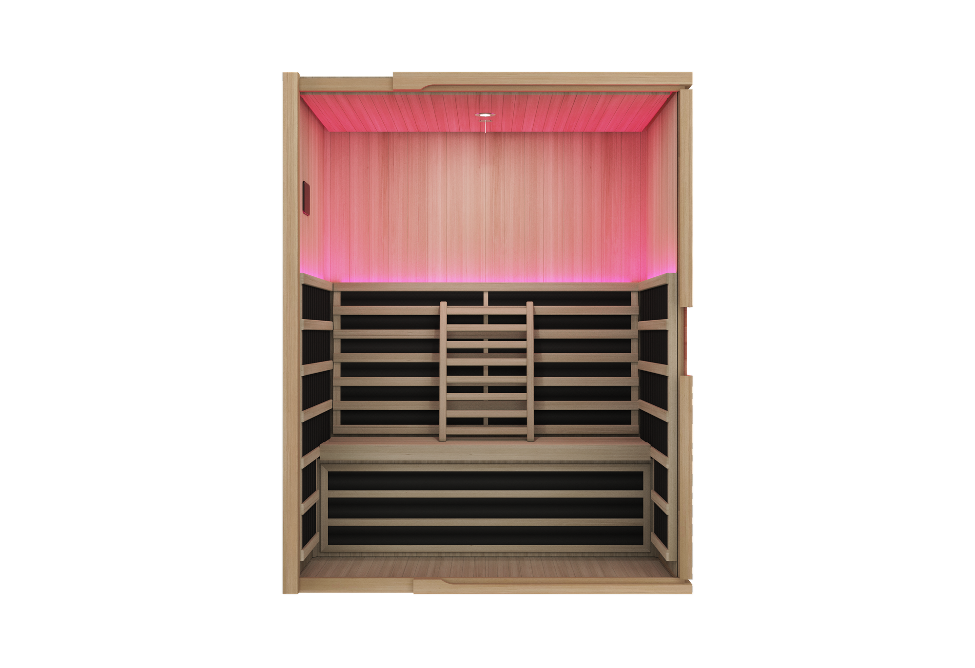 Blisspod, Milano, Full Spectrum Sauna Canadian Hemlock Ultra Low EMF, 7 Far Infrared & Red Glass Heater & Chromotherapy – 3 Person