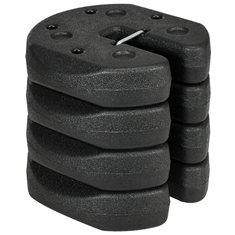 Tent Weights Set of 4, Total 26 LBS Weights for Canopy Gazebo Legs with Reinforced Pins and Carry Belt