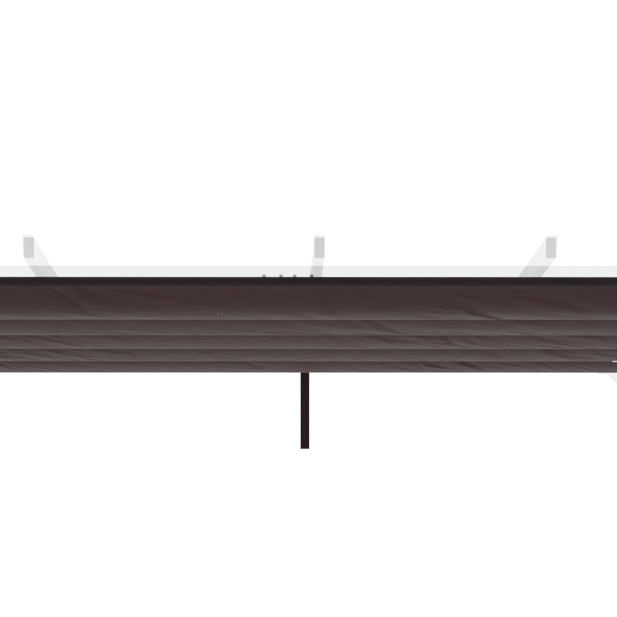Outsunny Pergola Canopy Replacement 9.8'x9.8', Retractable Cover, Durable Fabric, Coffee - Upgrade Your Outdoor Space