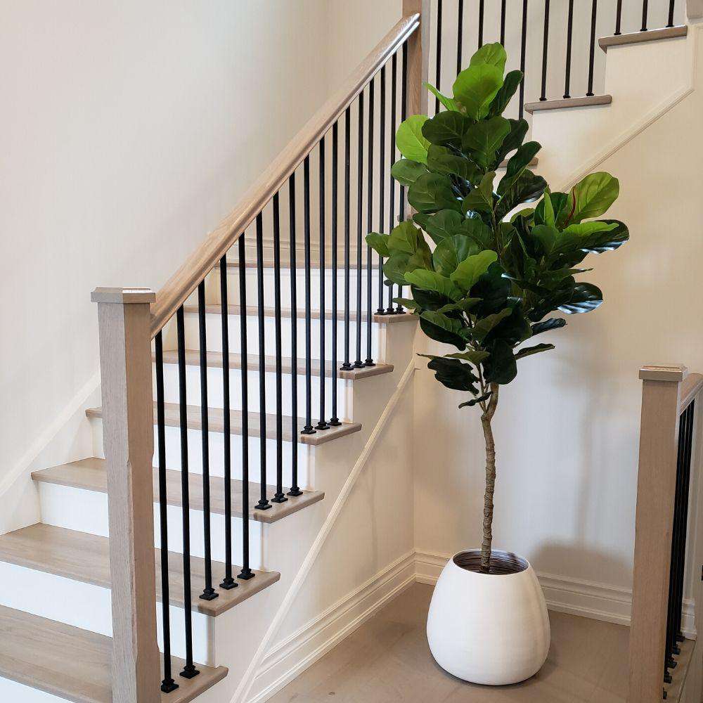 Margo - White Bamboo Floor Planter