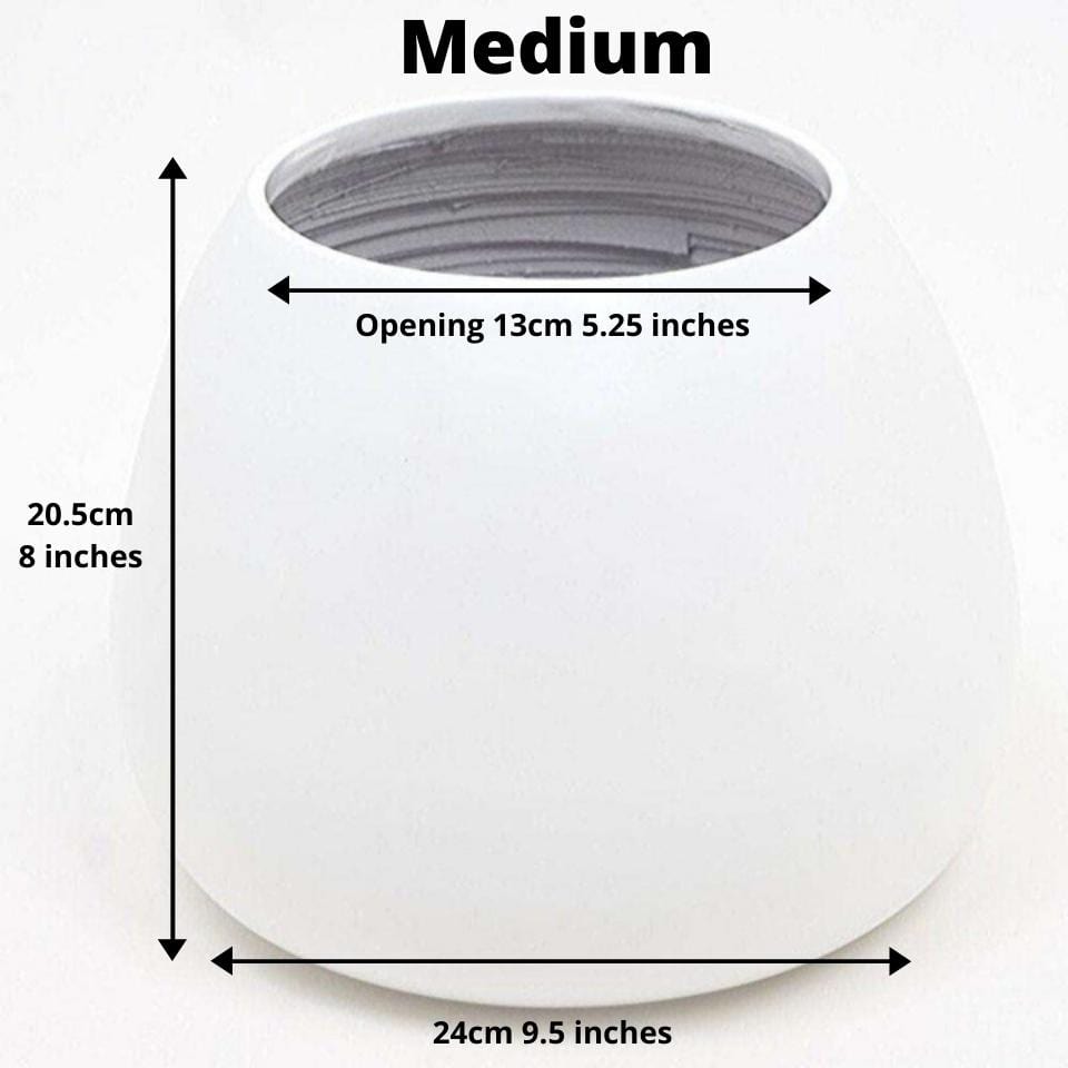 Margo - White Bamboo Floor Planter