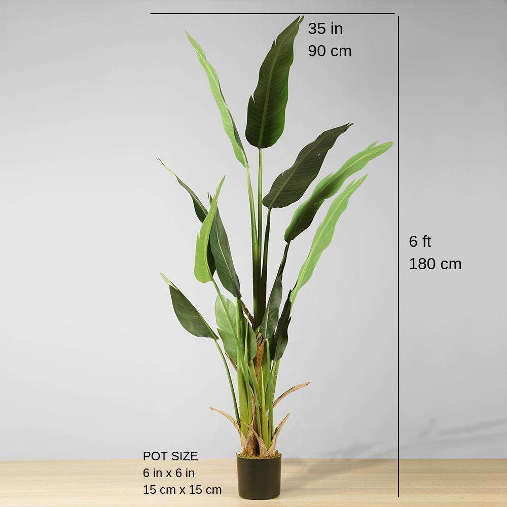 Maza Artificial Bird Of Paradise Potted Plant (Multiple Sizes)