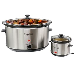 MegaChef 8 Quart Slow Cooker with Bouns Mini 0.6 Quart Warmer - Free Shipping