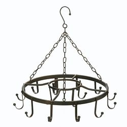 Modern Industrial Circular Hanging Pot Rack - Free Shipping