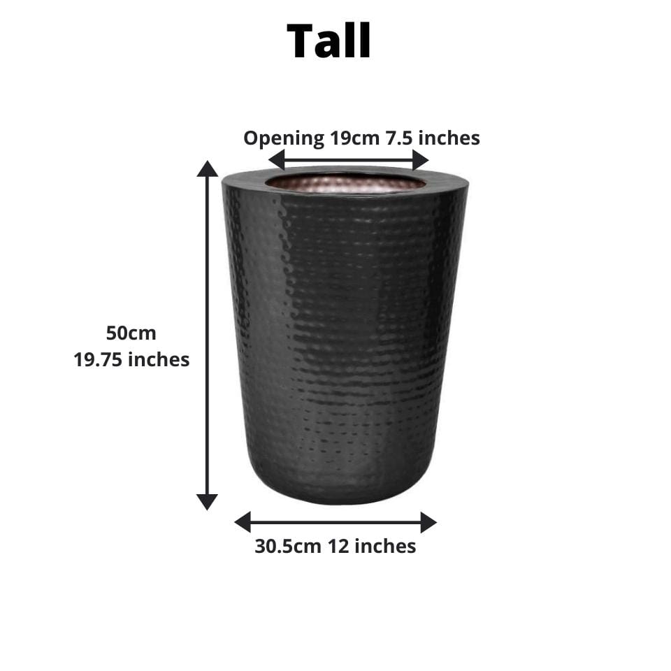 Mesa - Black Brass Planter (Multiple Sizes)