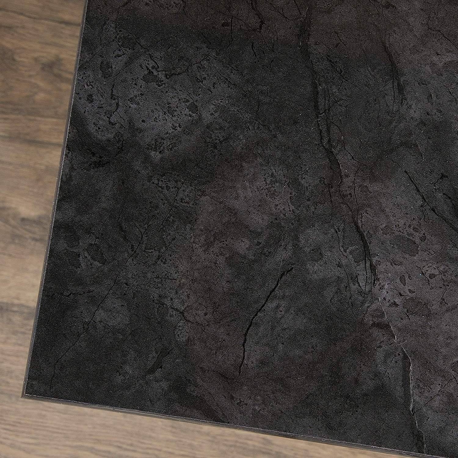 Rustic Oak Slat Top Computer Desk w/ Filing Cabinet - Free Shipping