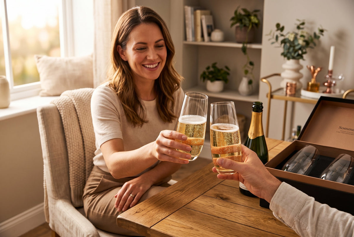 Stemless Champagne Flutes, Set of 4, 230 ml (7.8 oz)