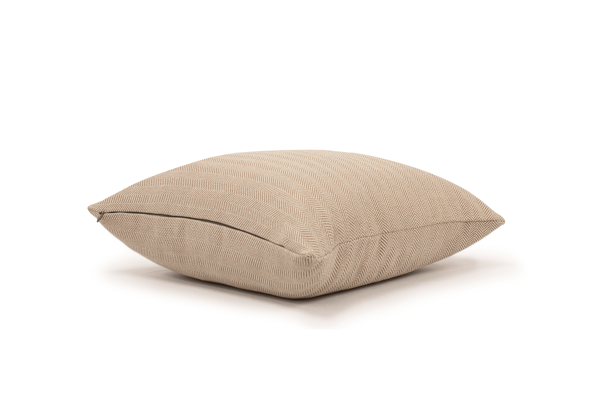 Mushroom Herringbone Cushion Cover
