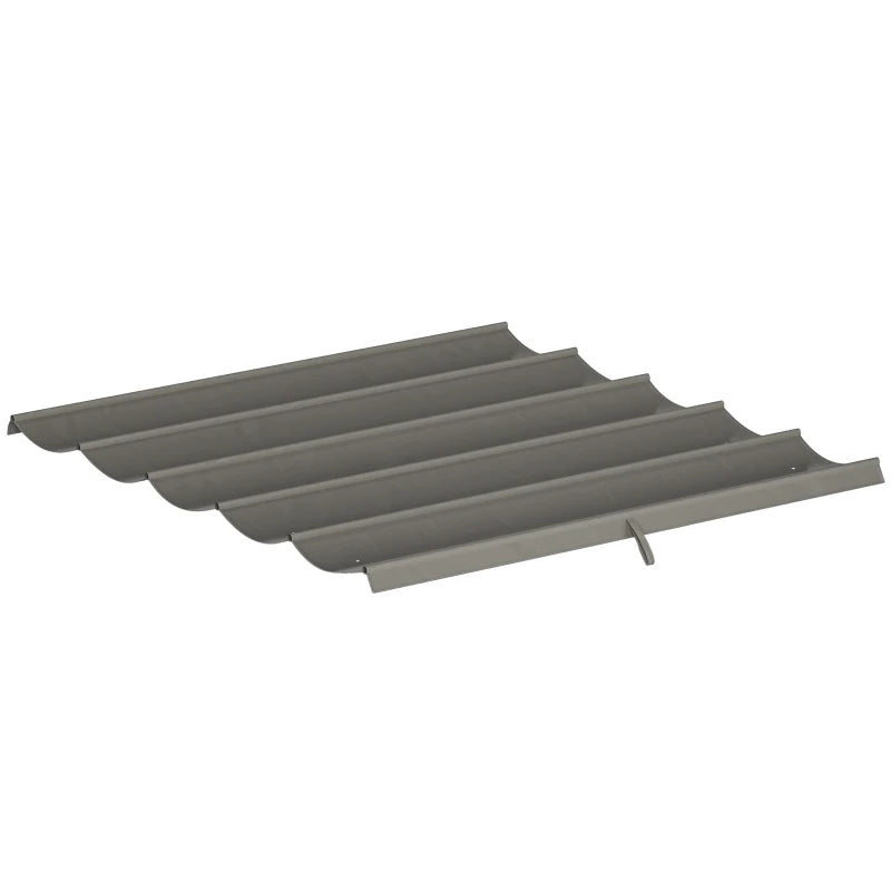 8.2' x 8.4' Retractable Pergola Canopy Replacement for 10' x 10' Frame, Cover Replacement (Cover Top Only), Light Grey