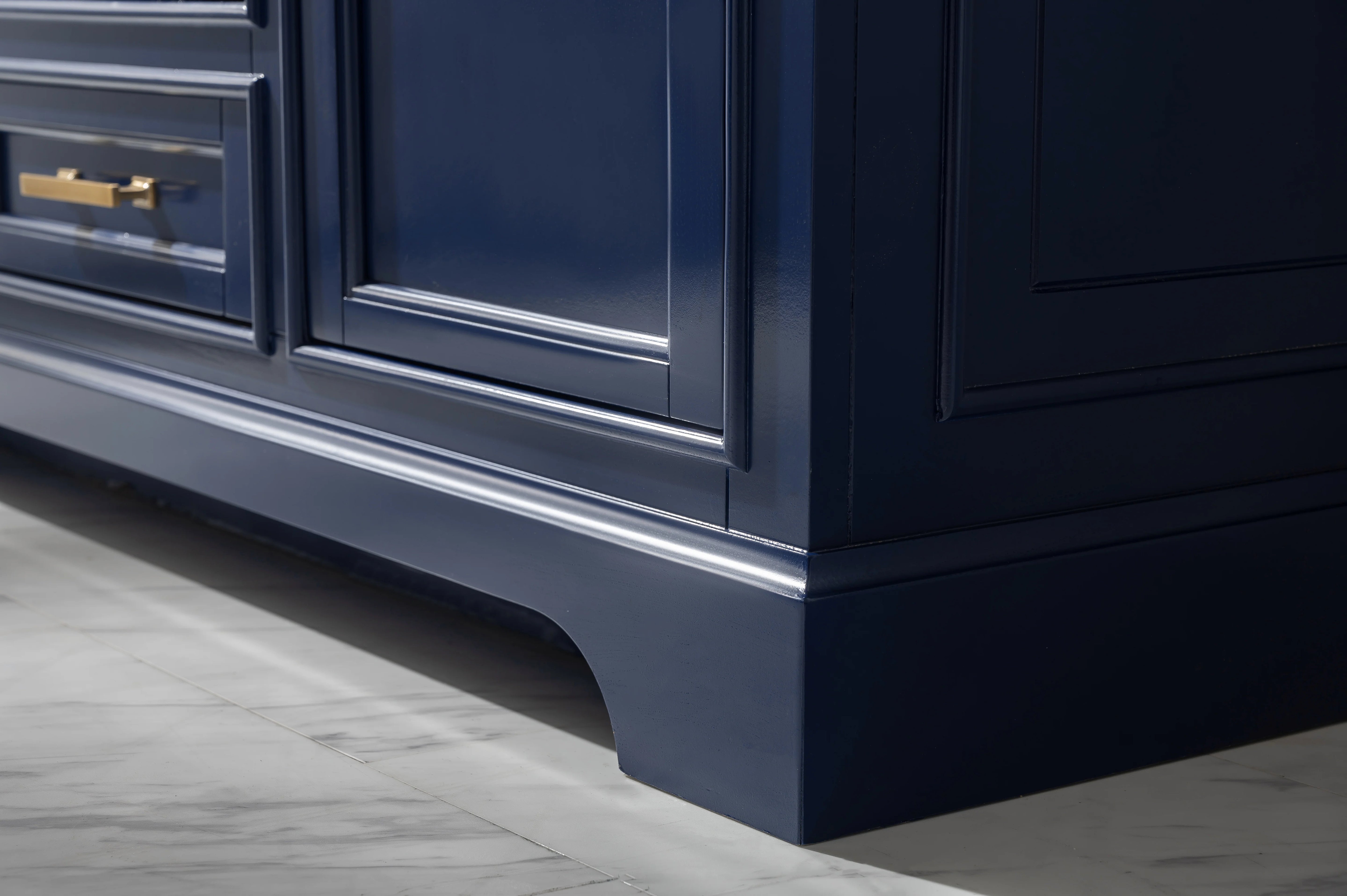 Milano 54" Single Sink Vanity with White Quartz Top