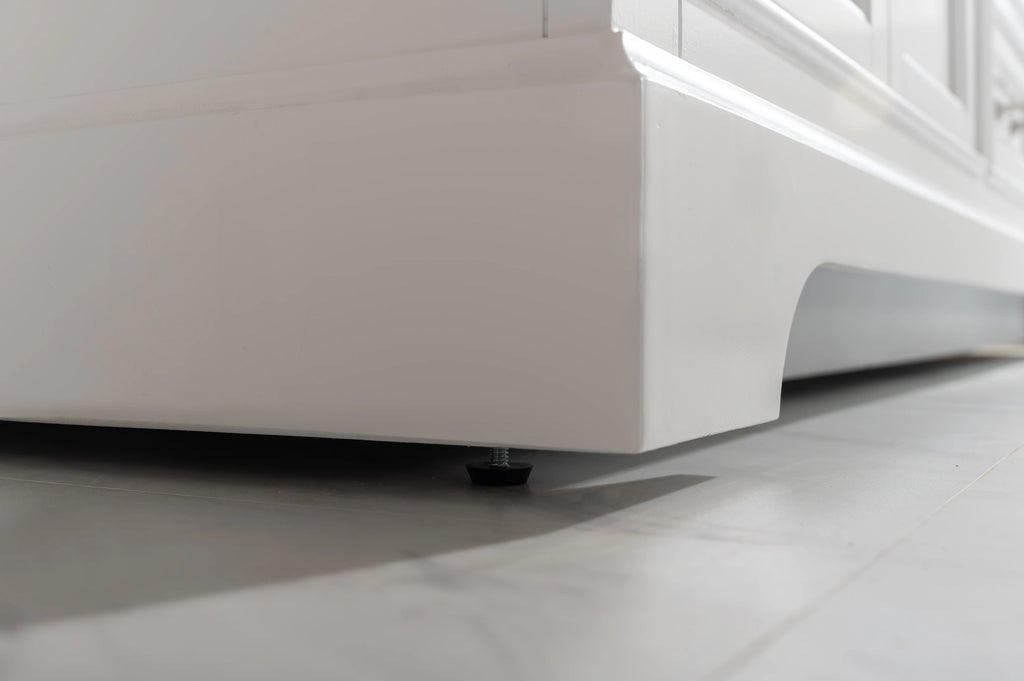 Milano 54" Single Sink Vanity with White Quartz Top