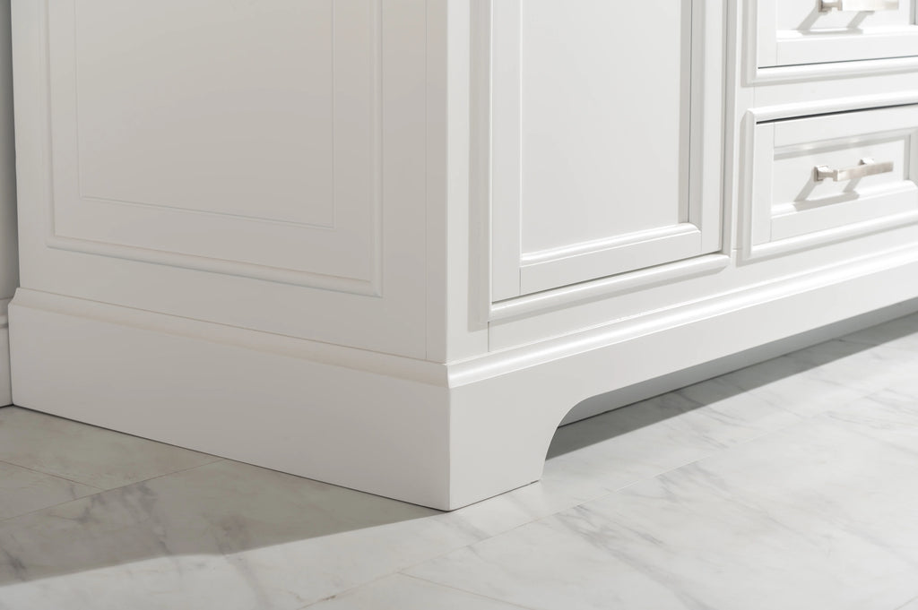 Milano 54" Single Sink Vanity with White Quartz Top