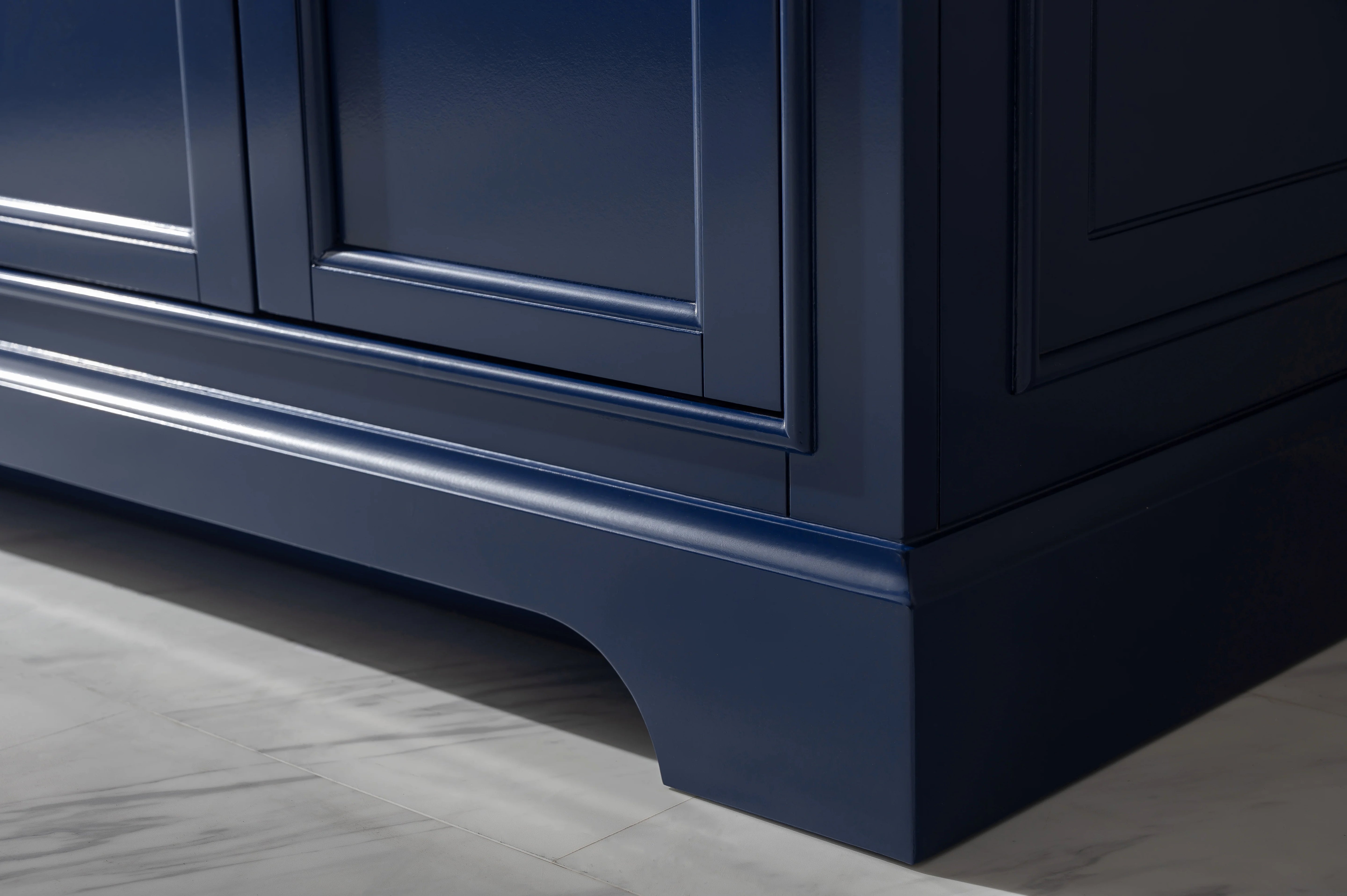 Milano 72" Double Sink Vanity with White Quartz Top