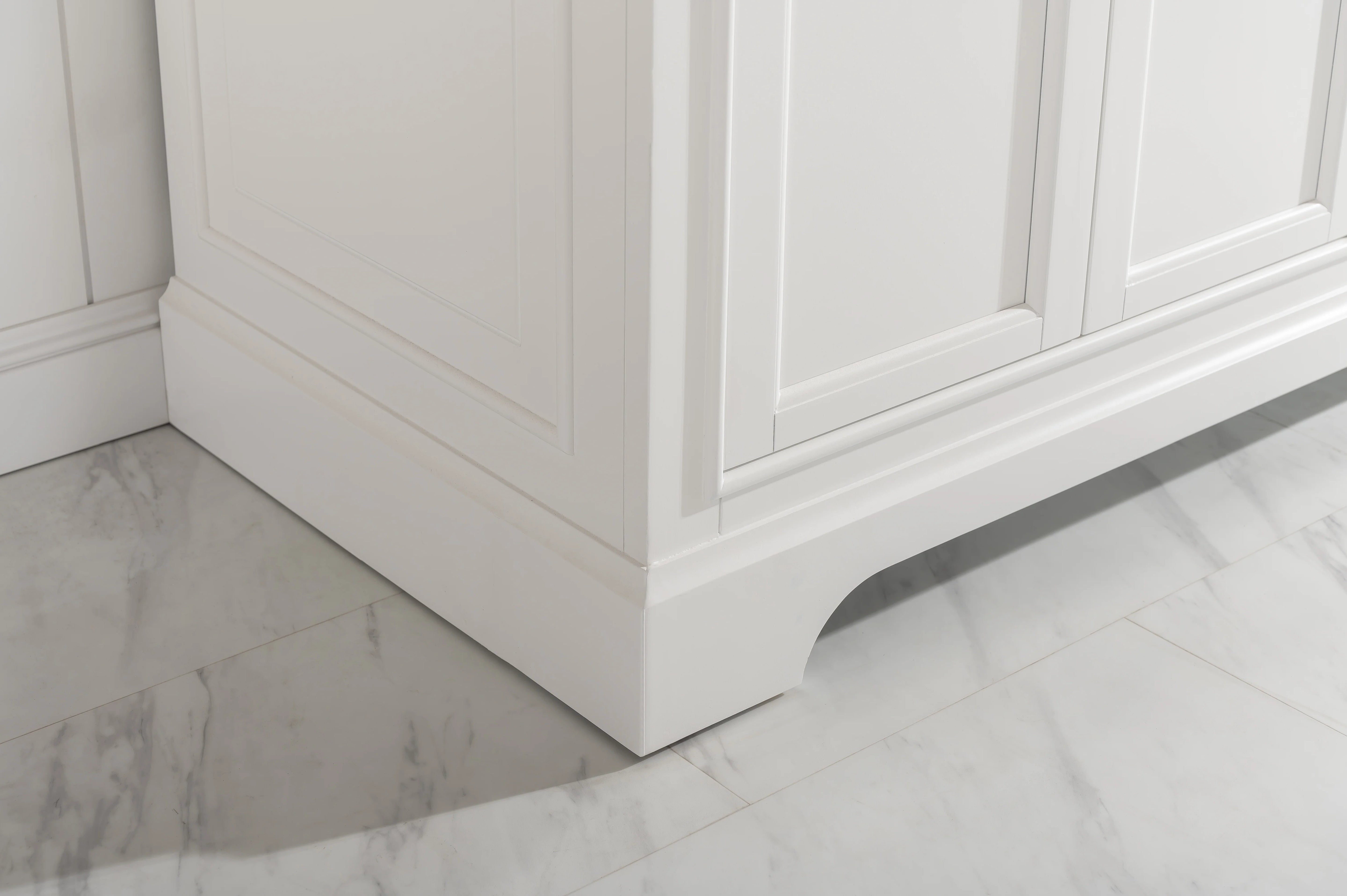 Milano 72" Double Sink Vanity with White Quartz Top