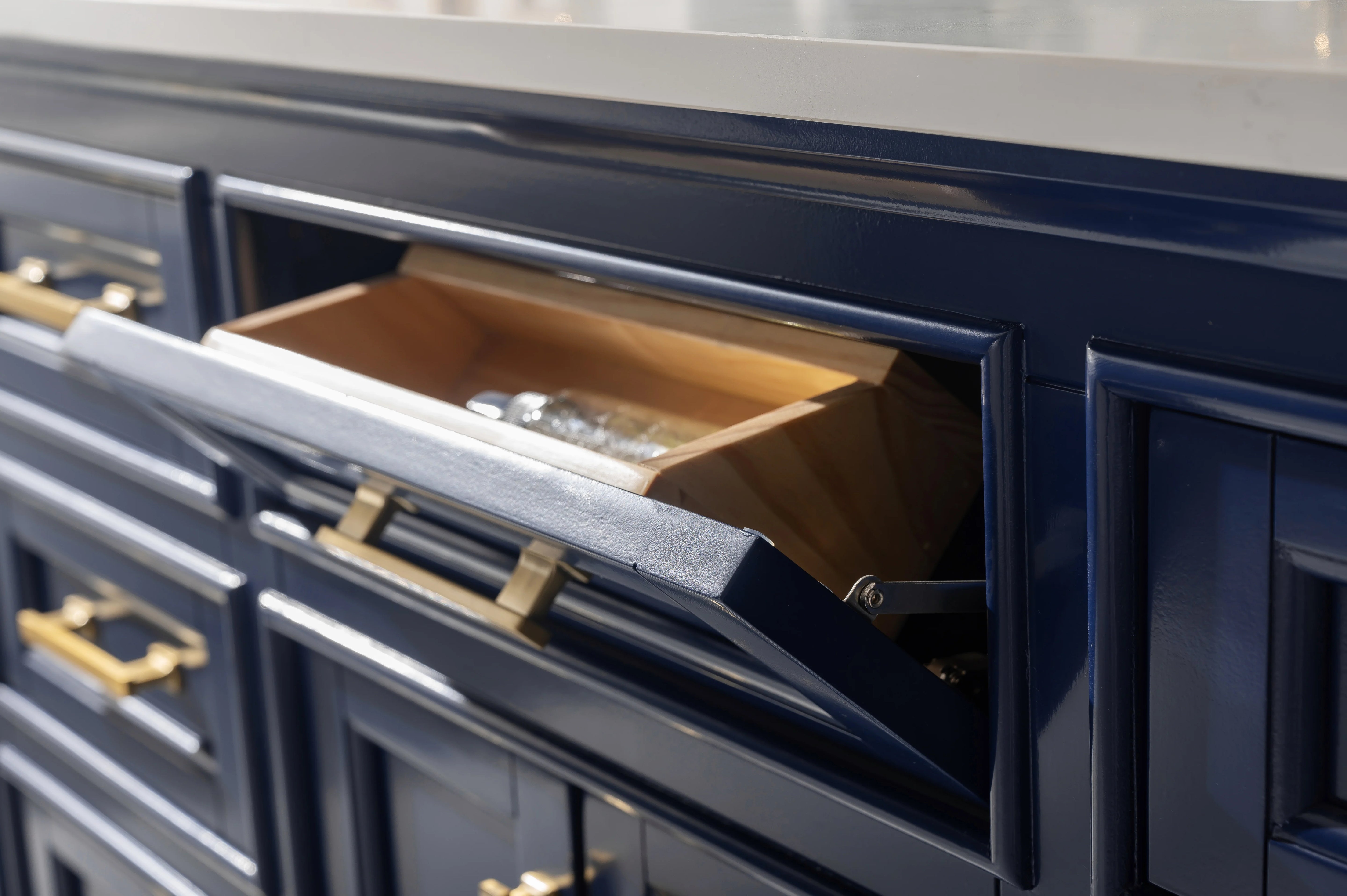 Milano 84" Double Sink Vanity with White Quartz Top