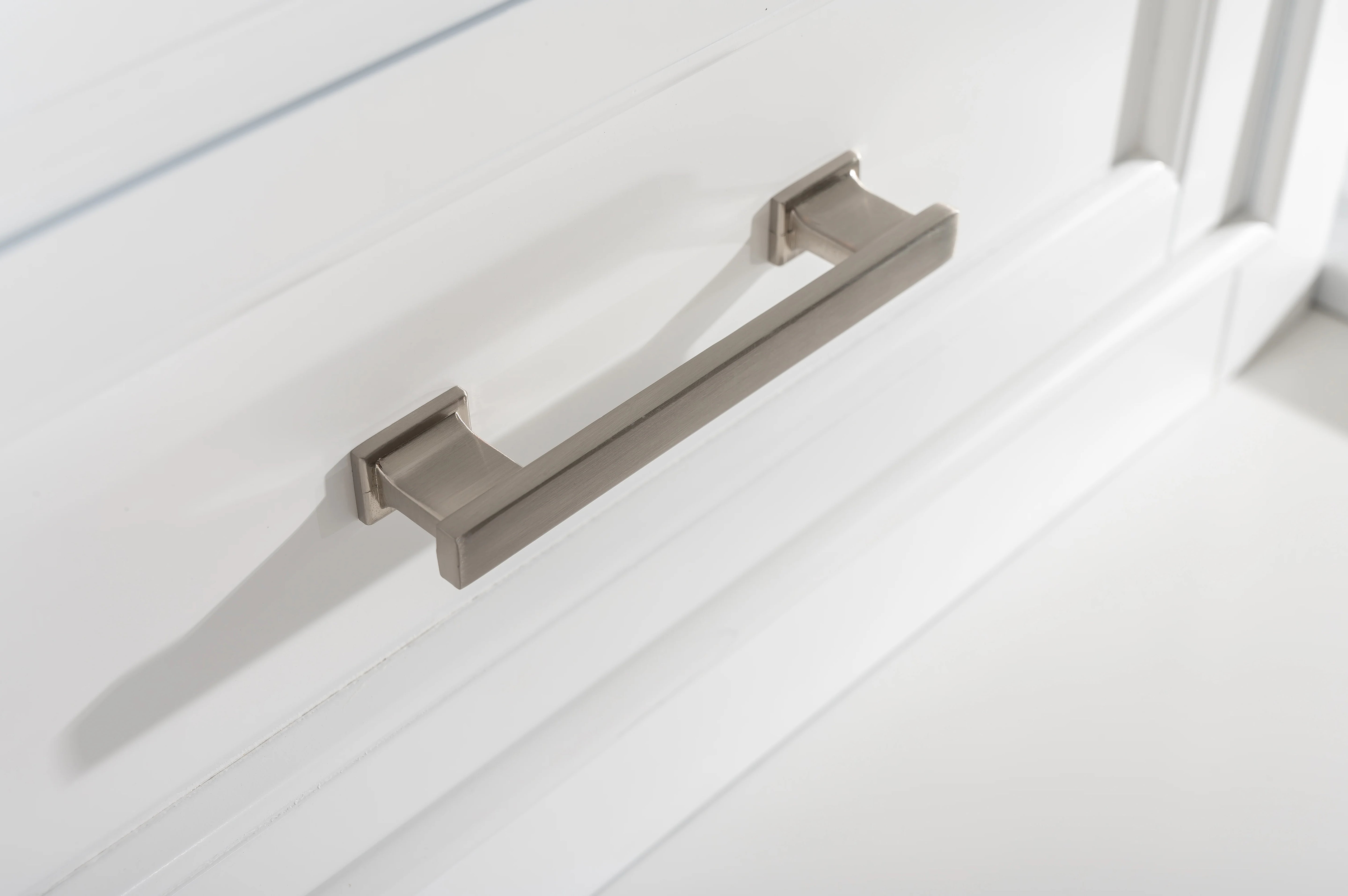 Milano 96" Modular Double Sink Vanity Set with White Quartz Top